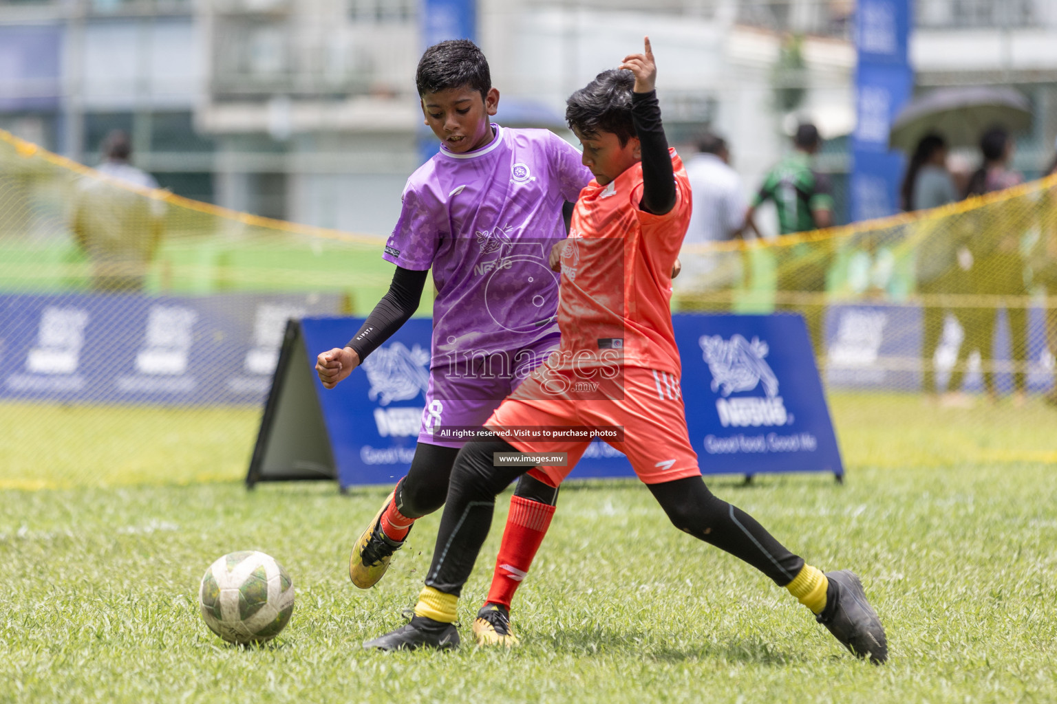 Day 1 of Nestle kids football fiesta, held in Henveyru Football Stadium, Male', Maldives on Wednesday, 11th October 2023 Photos: Shut Abdul Sattar/ Images.mv