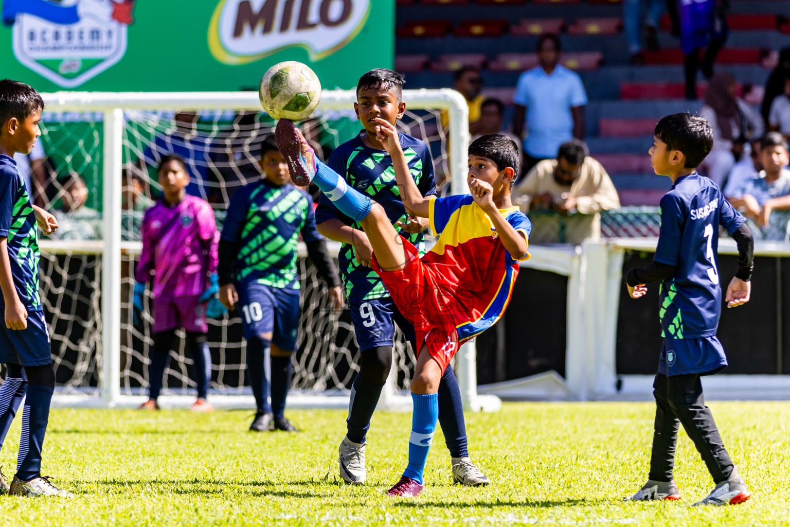 Day 1 of Under 10 MILO Academy Championship 2024 was held at National Stadium in Male', Maldives on Friday, 26th April 2024. Photos: Nausham Waheed / images.mv