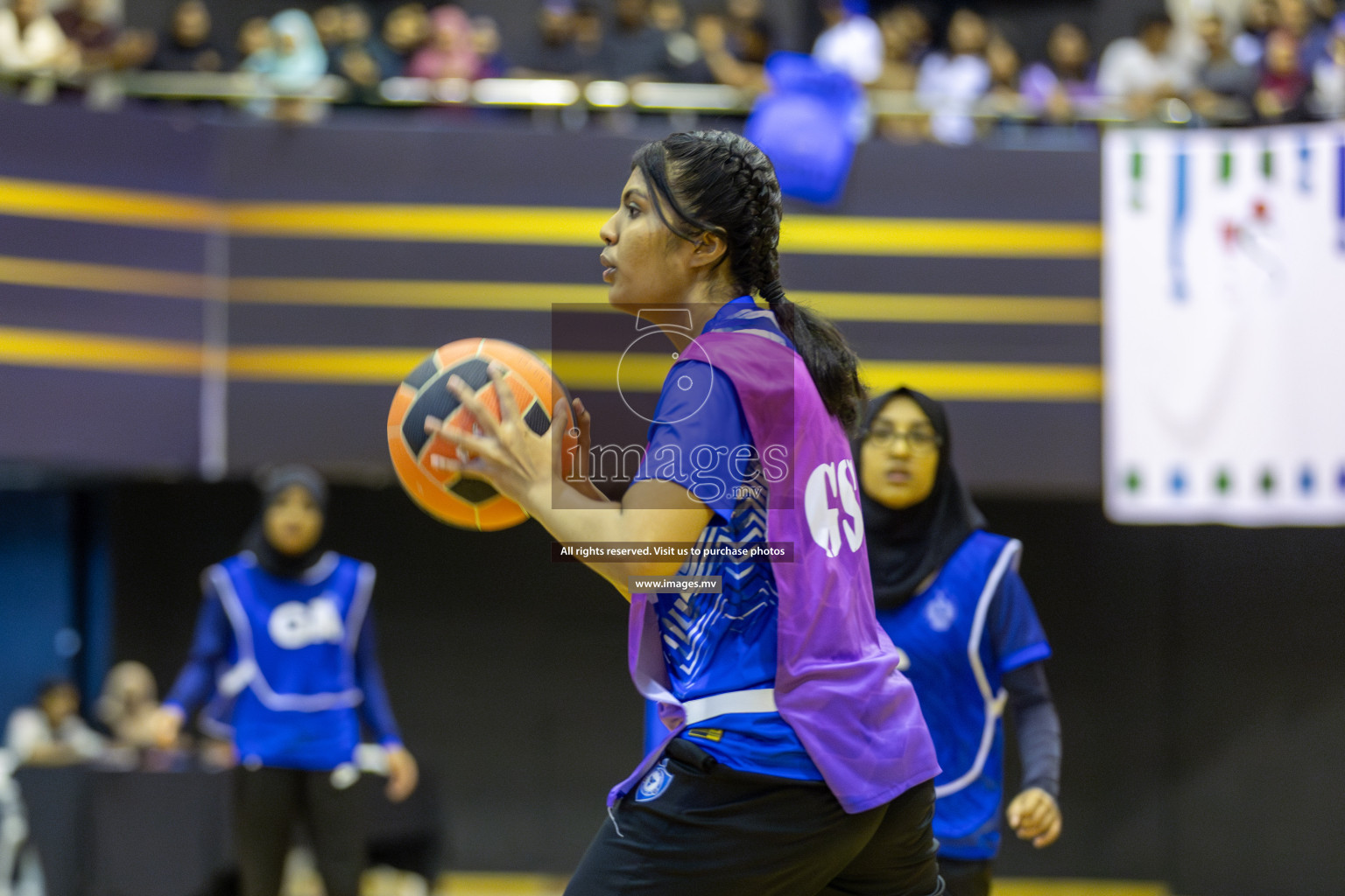 Day 11 of 24th Interschool Netball Tournament 2023 was held in Social Center, Male', Maldives on 6th November 2023. Photos: Mohamed Mahfooz Moosa / images.mv