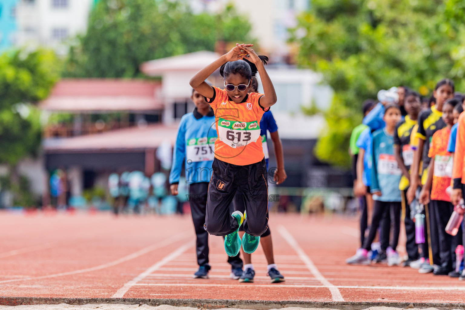 Day 4 of Inter-school Athletics Championship 2025 held in Ekuveni Synthetic Track, Male', Maldives on Thursday, 09th October 2025. Photos by: Areef Adam / Images.mv