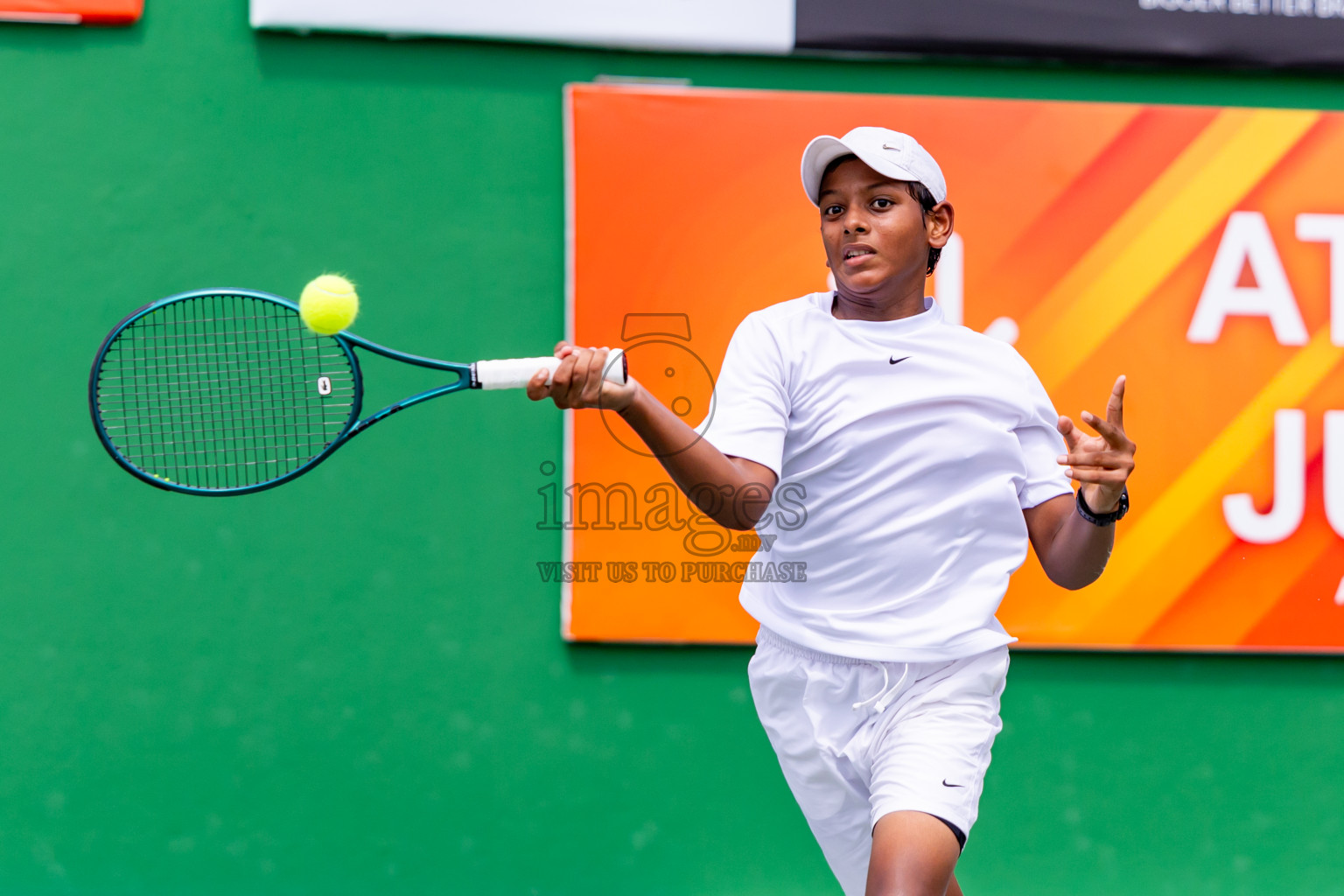 Day 4 of ATF Maldives Junior Open Tennis was held in Male' Tennis Court, Male', Maldives on Thursday, 12th December 2024. Photos: Nausham Waheed/ images.mv