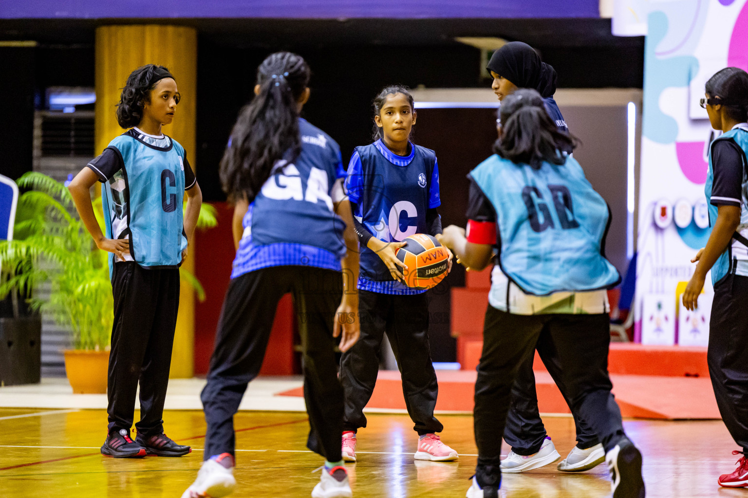 Day 2 of 25th Inter-School Netball Tournament was held in Social Center at Male', Maldives on Saturday, 10th August 2024. Photos: Nausham Waheed / images.mv