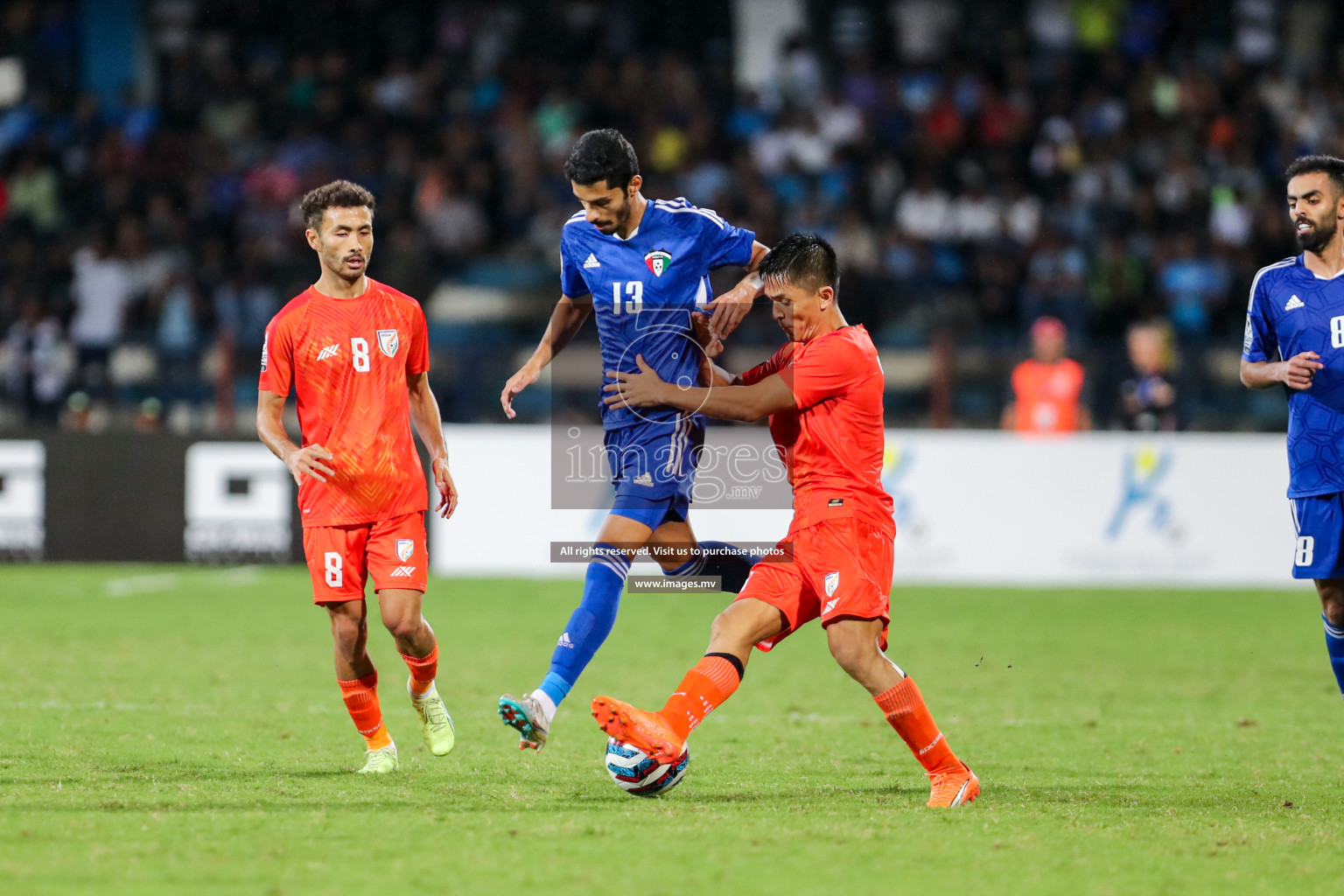 Kuwait vs India in the Final of SAFF Championship 2023 held in Sree Kanteerava Stadium, Bengaluru, India, on Tuesday, 4th July 2023. Photos: Nausham Waheed, Hassan Simah / images.mv