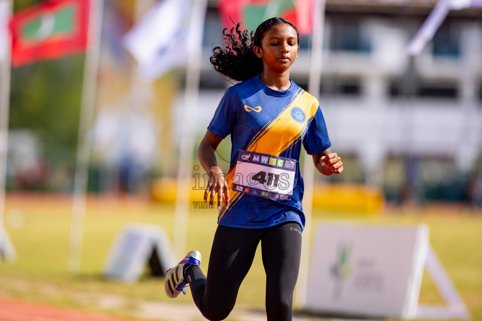 Day 3 of MWSC Interschool Athletics Championships 2024 held in Hulhumale Running Track, Hulhumale, Maldives on Monday, 11th November 2024. 
Photos by: Hassan Simah / Images.mv