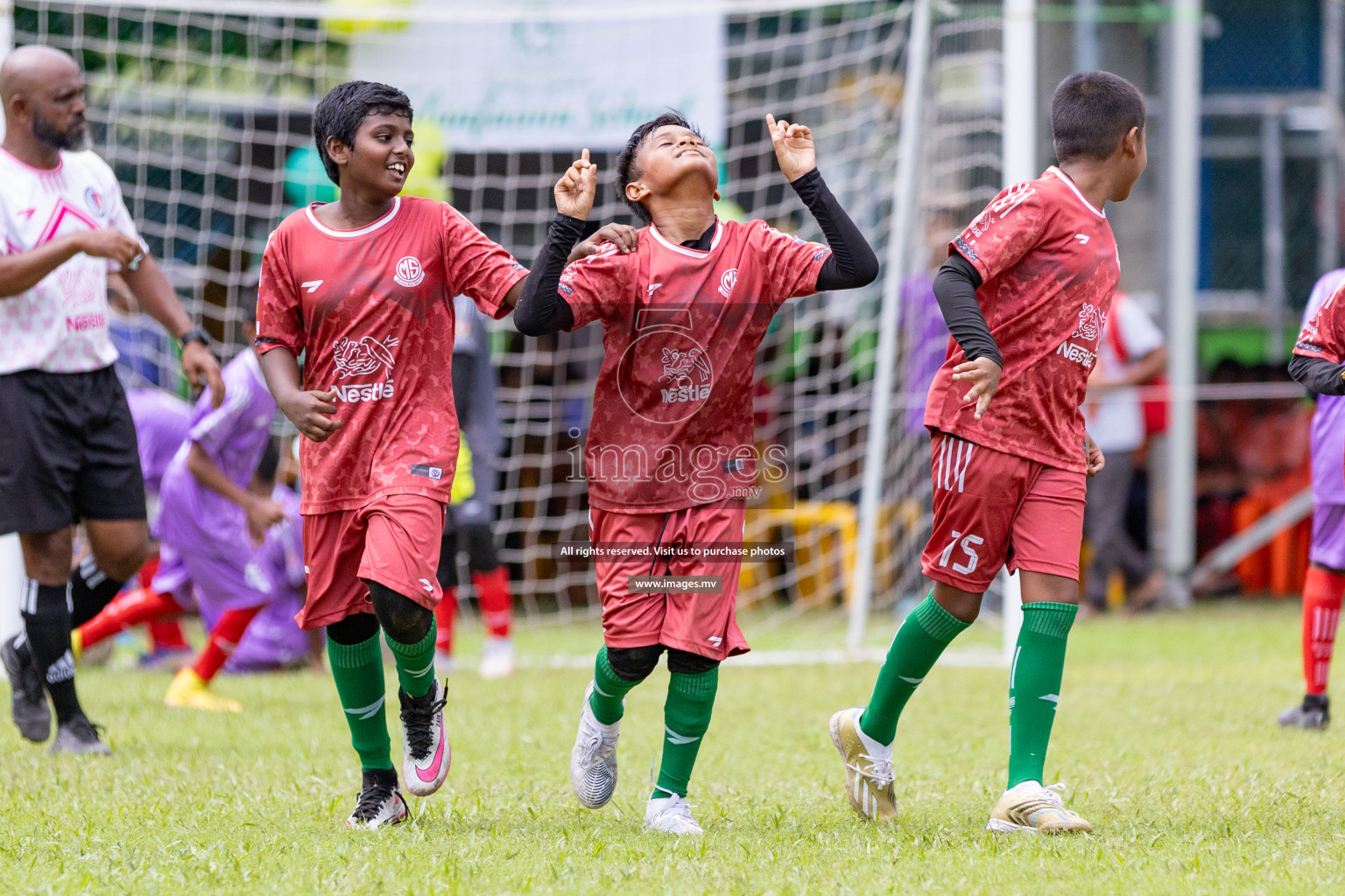 Day 1 of Milo kids football fiesta, held in Henveyru Football Stadium, Male', Maldives on Wednesday, 11th October 2023 Photos: Nausham Waheed/ Images.mv