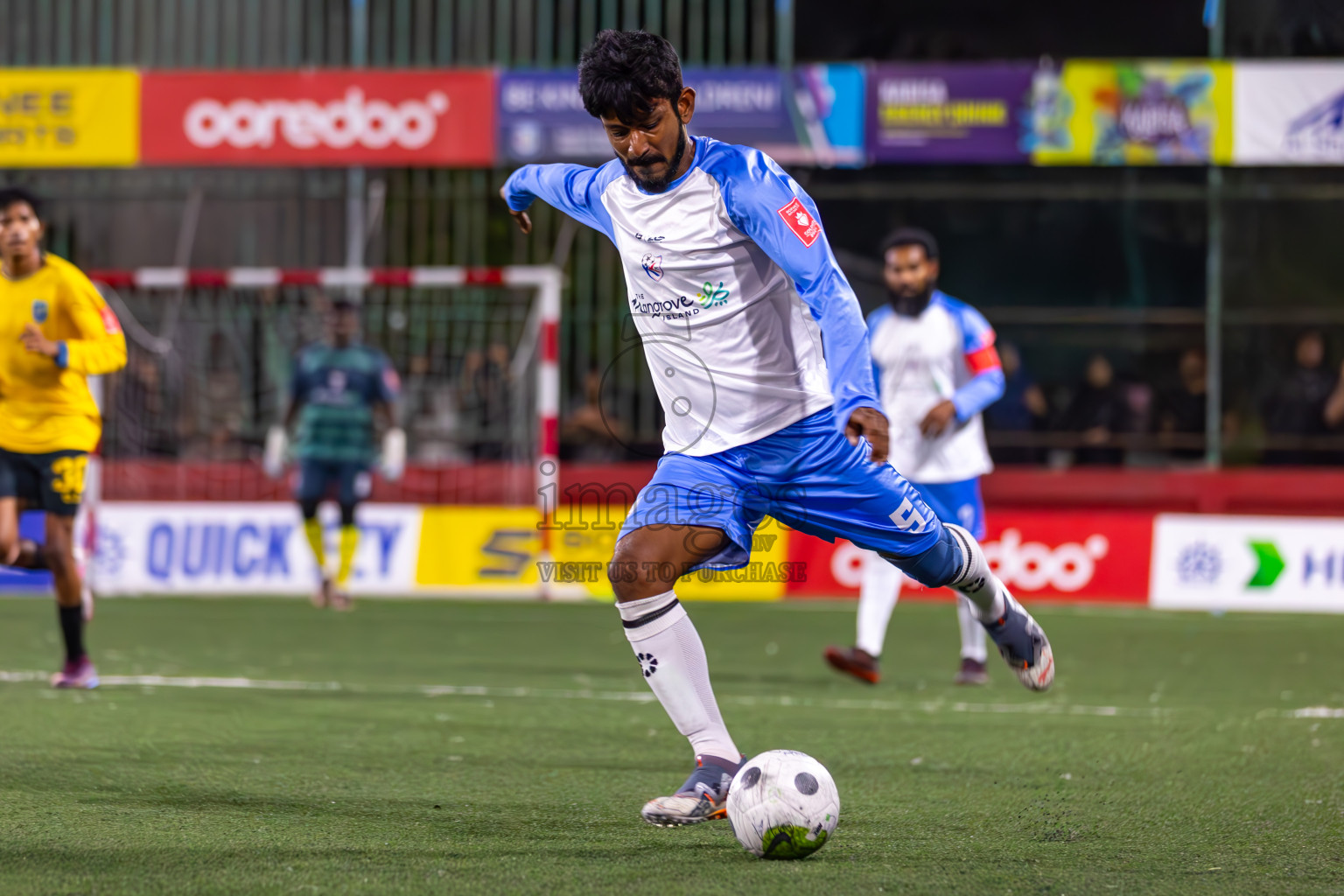 N Kendhikulhudhoo vs N Velidhoo in Day 11 of Golden Futsal Challenge 2024 was held on Thursday, 25th January 2024, in Hulhumale', Maldives
Photos: Ismail Thoriq / images.mv