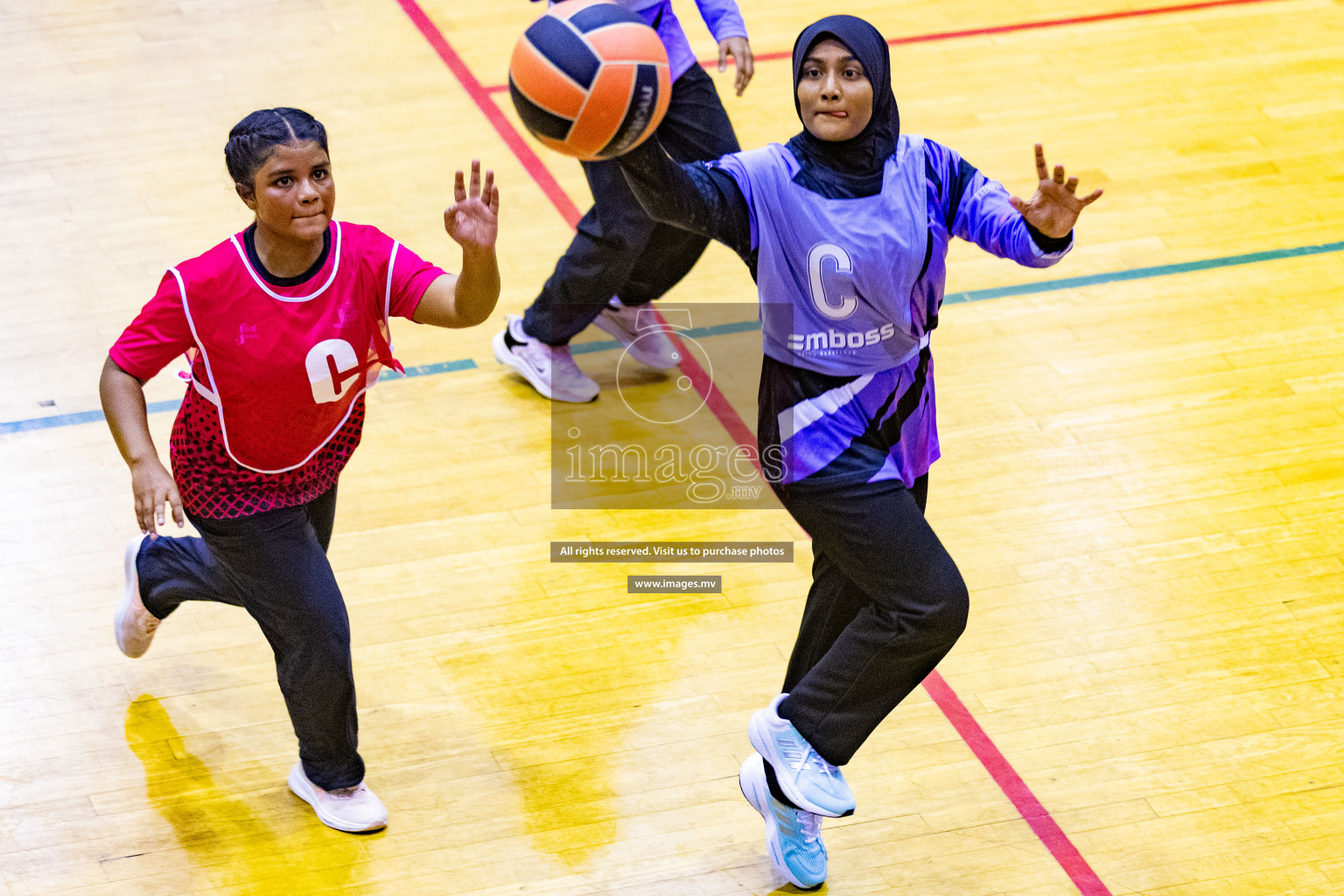 Day2 of 24th Interschool Netball Tournament 2023 was held in Social Center, Male', Maldives on 28th October 2023. Photos: Nausham Waheed / images.mv