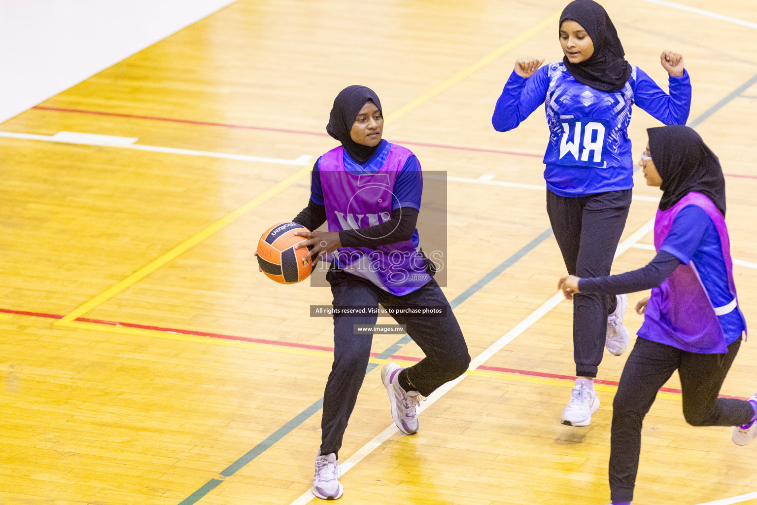 Day7 of 24th Interschool Netball Tournament 2023 was held in Social Center, Male', Maldives on 2nd November 2023. Photos: Nausham Waheed / images.mv