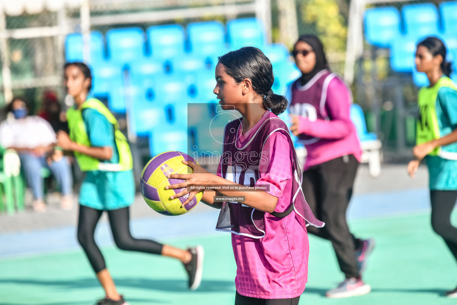 Day 5 of Junior Netball Championship 2022 on 9th March 2022 held in Male', Maldives. Photos by Nausham Waheed