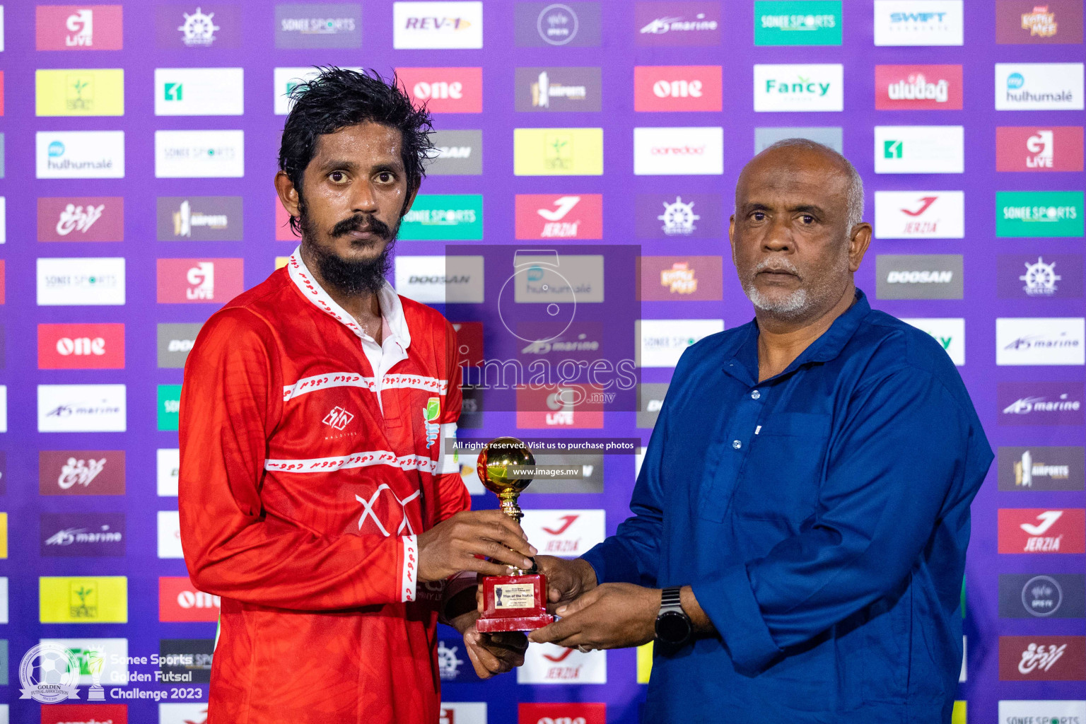 AA. Thoddoo vs AA. Mathiveri in Day 4 of Golden Futsal Challenge 2023 on 08 February 2023 in Hulhumale, Male, Maldives