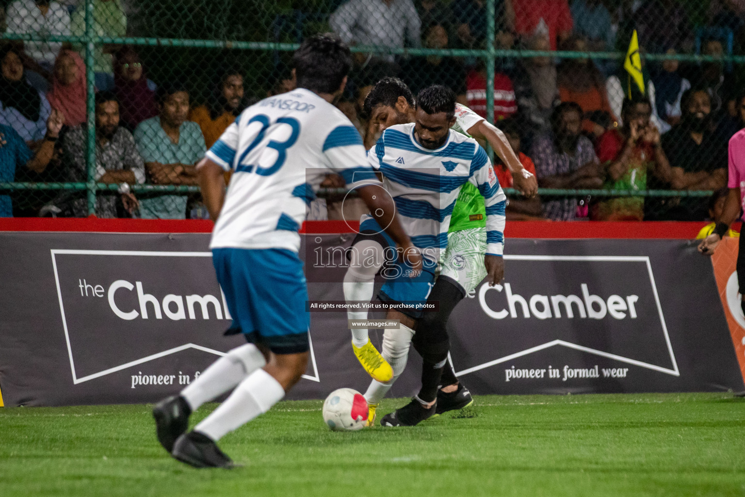 Club AVSEC vs TEAM DJA in Club Maldives Cup 2022 was held in Hulhumale', Maldives on Sunday, 9th October 2022. Photos: Hassan Simah / images.mv