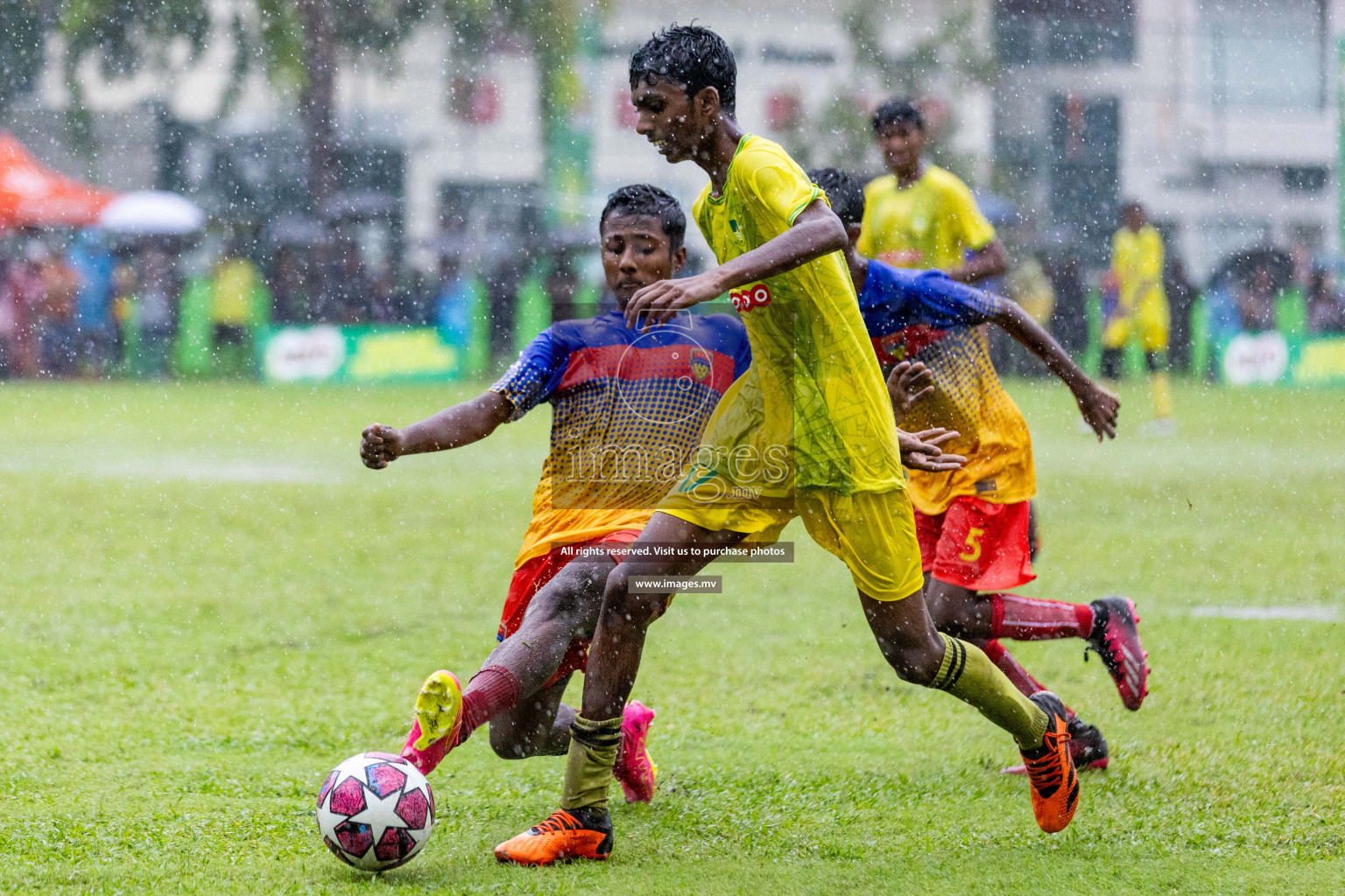 Day 1 of MILO Academy Championship 2023 (u14) was held in Henveyru Stadium Male', Maldives on 3rd November 2023. Photos: Nausham Waheed / images.mv