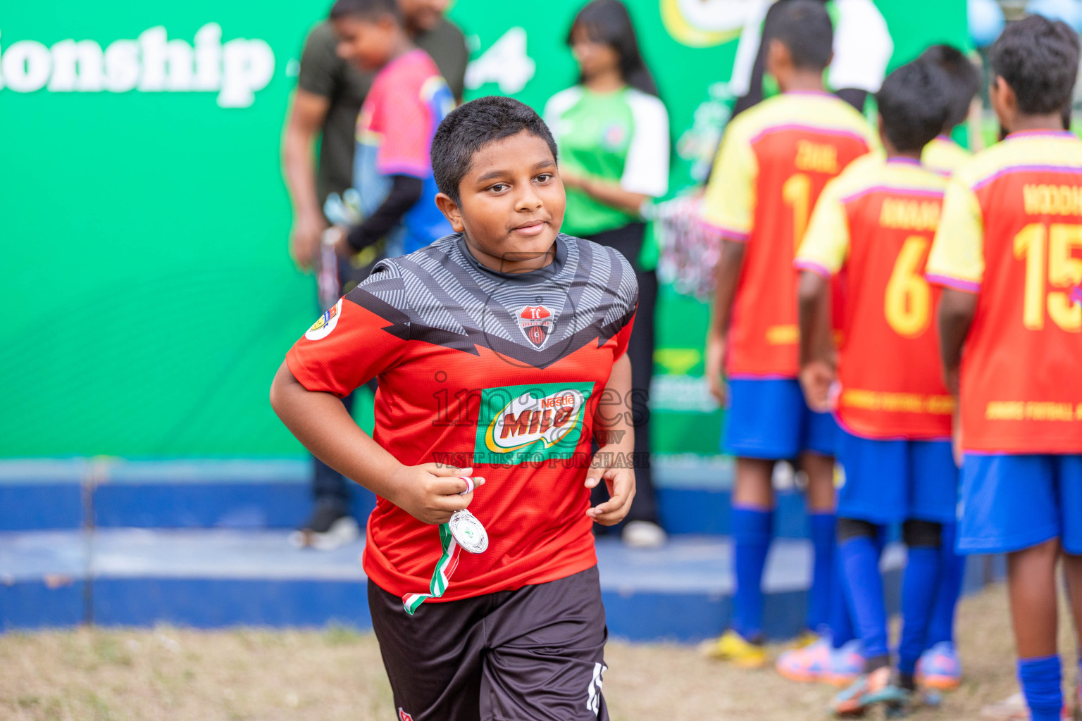 Final Day  of MILO Academy Championship 2024 - U12 was held at Henveiru Grounds in Male', Maldives on Thursday, 7th July 2024. Photos: Shuu Abdul Sattar / images.mv