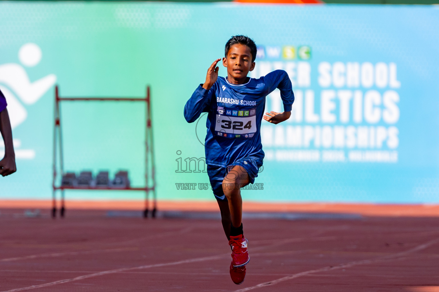 Day 3 of MWSC Interschool Athletics Championships 2024 held in Hulhumale Running Track, Hulhumale, Maldives on Monday, 11th November 2024. Photos by: Nausham Waheed / Images.mv