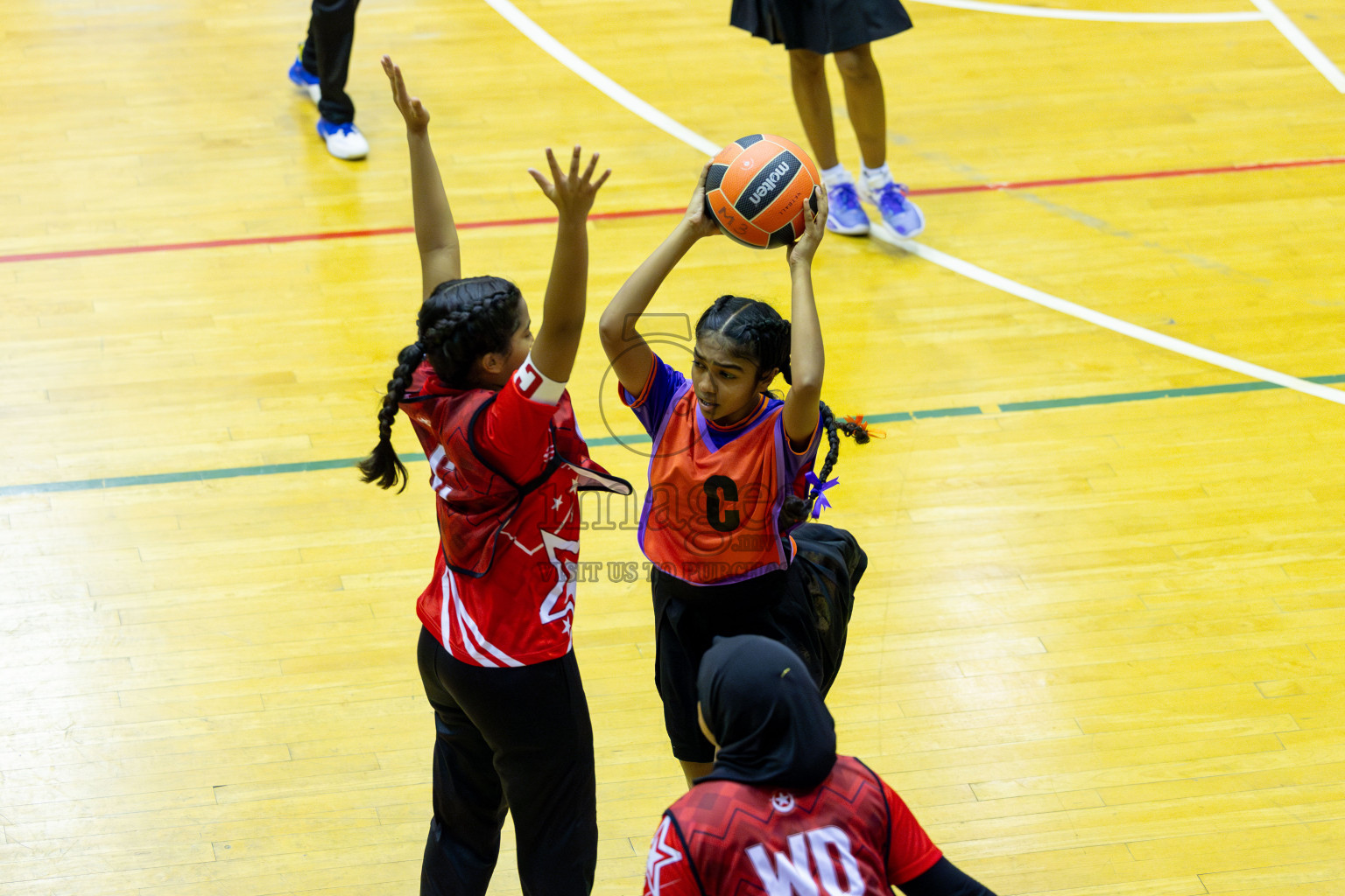 Day 13 of 25th Inter-School Netball Tournament was held in Social Center at Male', Maldives on Saturday, 24th August 2024. Photos: Mohamed Mahfooz Moosa / images.mv