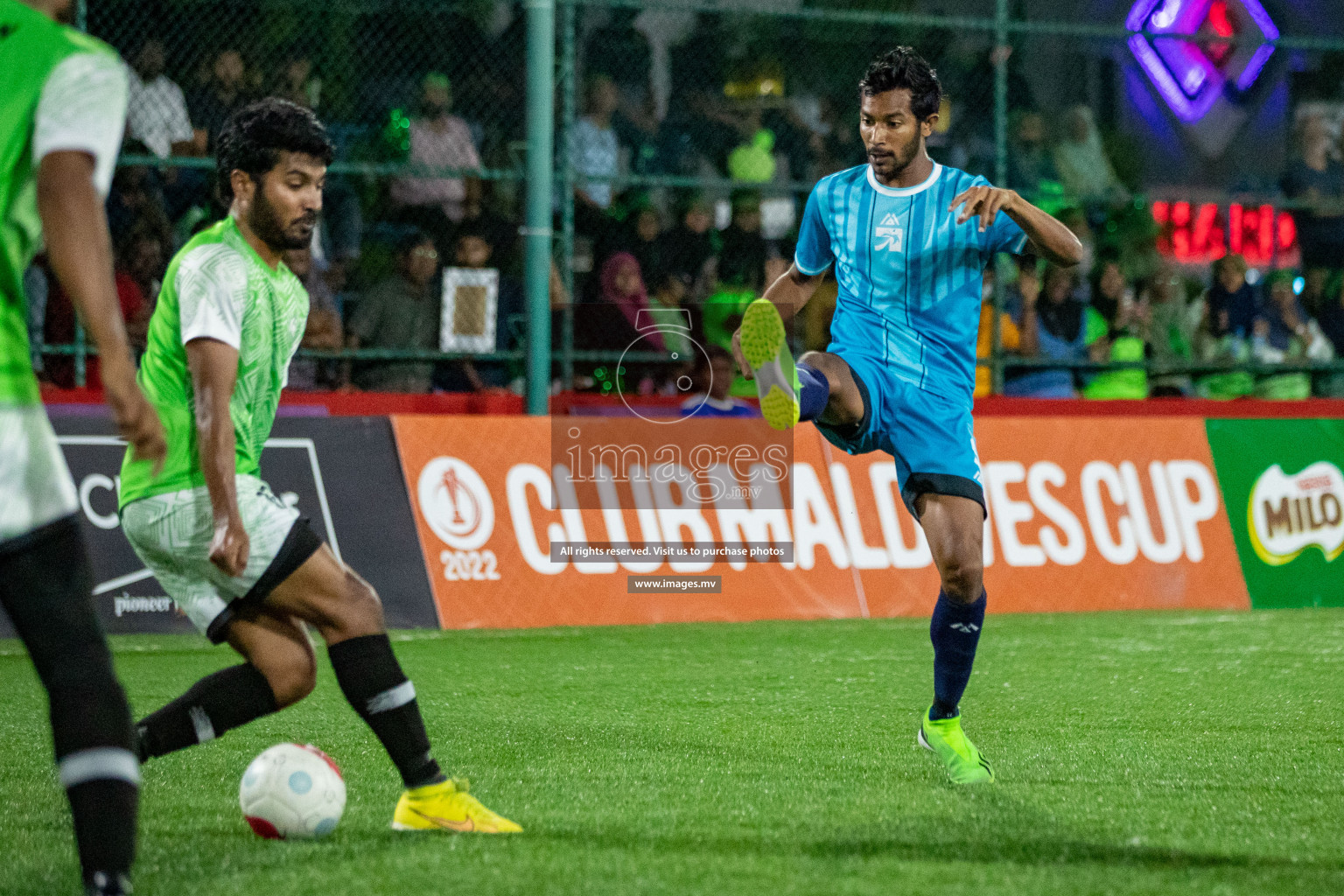 MACL vs Team DJA in Club Maldives Cup 2022 was held in Hulhumale', Maldives on Tuesday, 18th October 2022. Photos: Hassan Simah/ images.mv