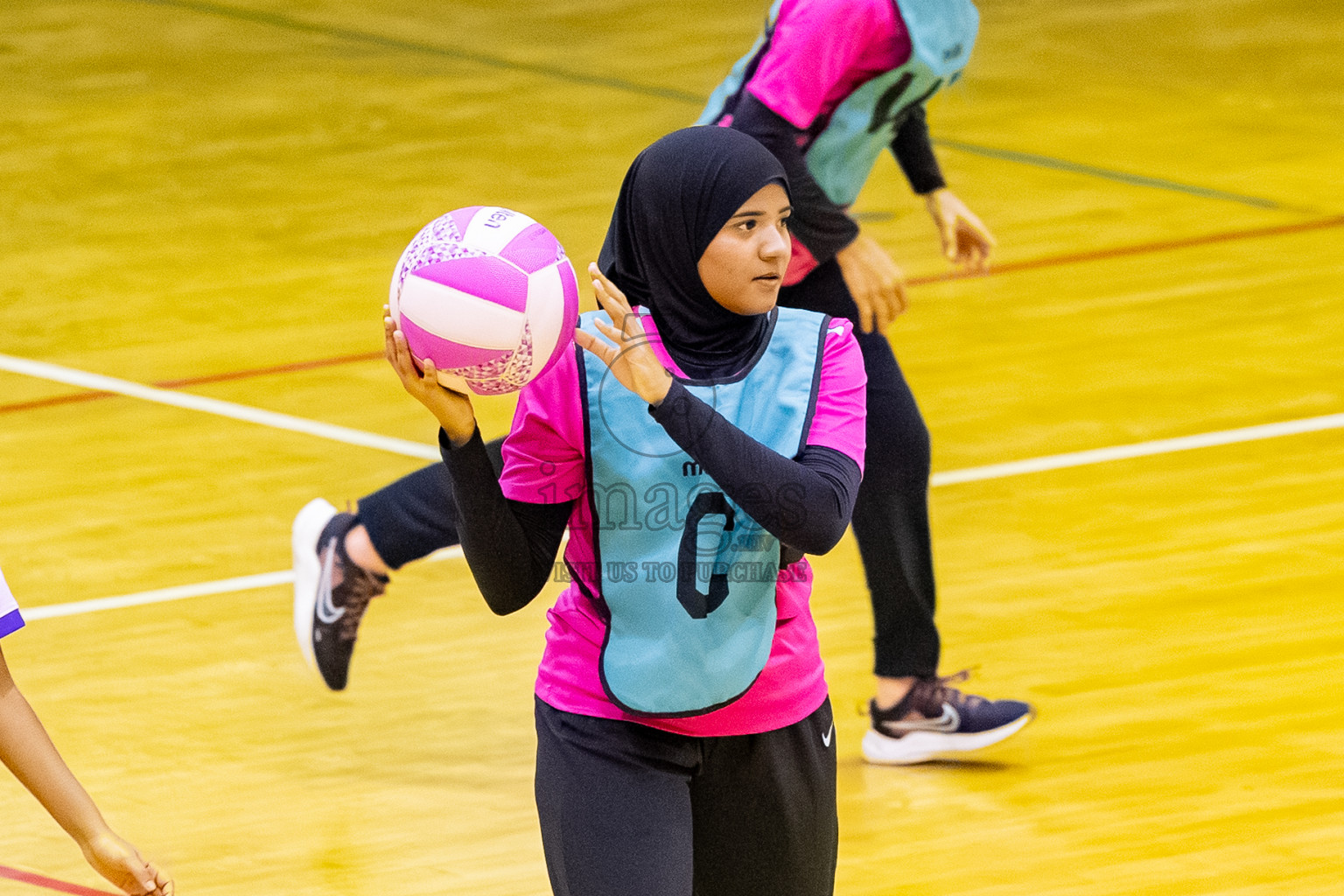 MV Netters vs N Sports A in Day 3 of 24th Milo Netball Association Championship held in Social Center at Male', Maldives on Wednesday, 3rd September 2025. Photos: Mohamed MahfoozMoosa / images.mv