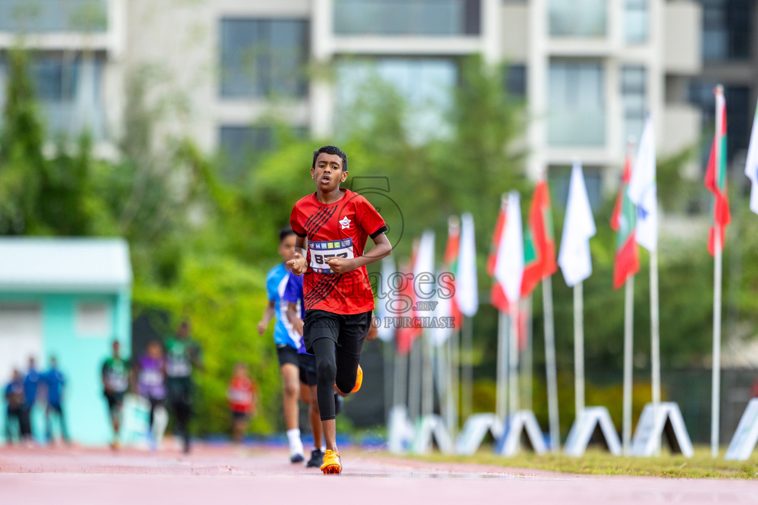 Day 1 of MWSC Interschool Athletics Championships 2024 held in Hulhumale Running Track, Hulhumale, Maldives on Saturday, 9th November 2024. 
Photos by: Ismail Thoriq / images.mv