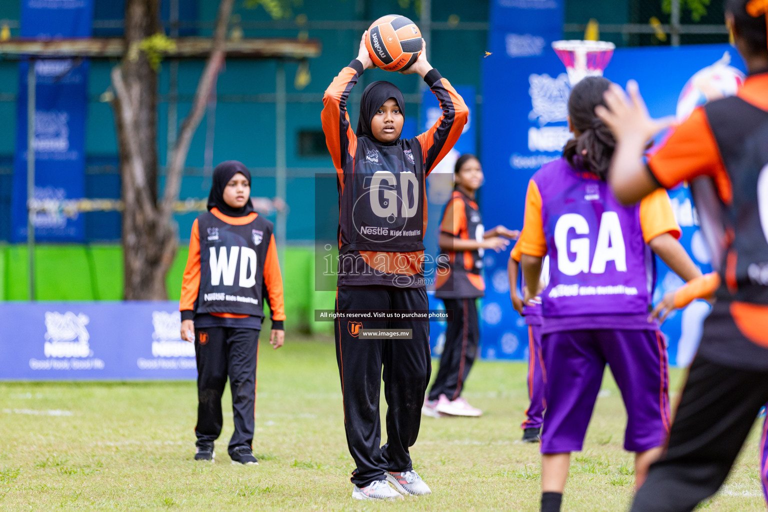 Day 1 of Nestle' Kids Netball Fiesta 2023 held in Henveyru Stadium, Male', Maldives on Thursday, 30th November 2023. Photos by Nausham Waheed / Images.mv