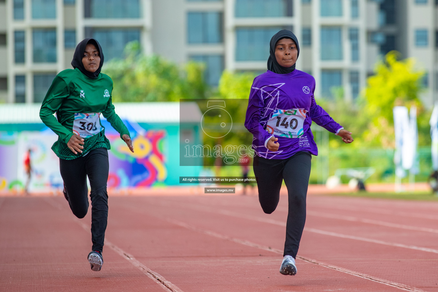 Day two of Inter School Athletics Championship 2023 was held at Hulhumale' Running Track at Hulhumale', Maldives on Sunday, 15th May 2023. Photos: Nausham Waheed / images.mv