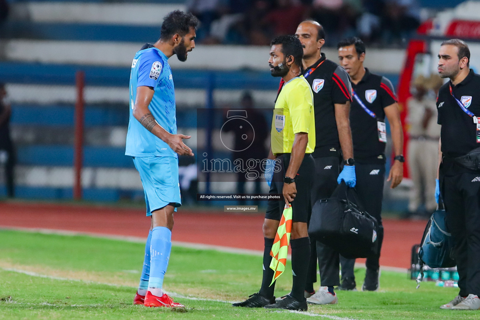 Lebanon vs India in the Semi-final of SAFF Championship 2023 held in Sree Kanteerava Stadium, Bengaluru, India, on Saturday, 1st July 2023. Photos: Nausham Waheed, Hassan Simah / images.mv