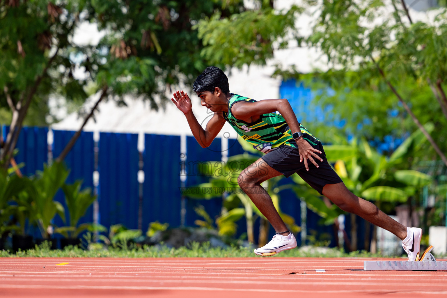 Day 2 of MWSC Interschool Athletics Championships 2024 held in Hulhumale Running Track, Hulhumale, Maldives on Sunday, 10th November 2024. 
Photos by:  Hassan Simah / Images.mv