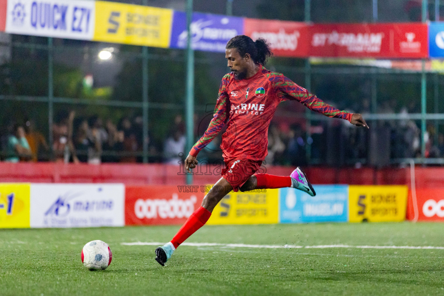 GDh Thinadhoo vs GDh Hoadedhdhoo in Day 23 of Golden Futsal Challenge 2024 was held on Tuesday , 6th February 2024 in Hulhumale', Maldives Photos: Nausham Waheed / images.mv