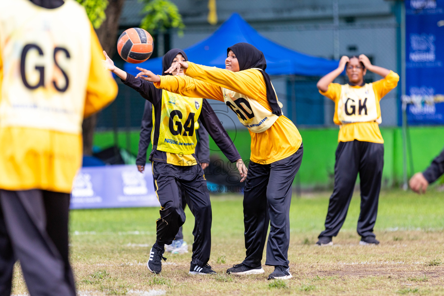 Day 3 of Nestle' Kids Netball Fiesta 2023 held in Henveyru Stadium, Male', Maldives on Saturday, 2nd December 2023. Photos by Nausham Waheed / Images.mv