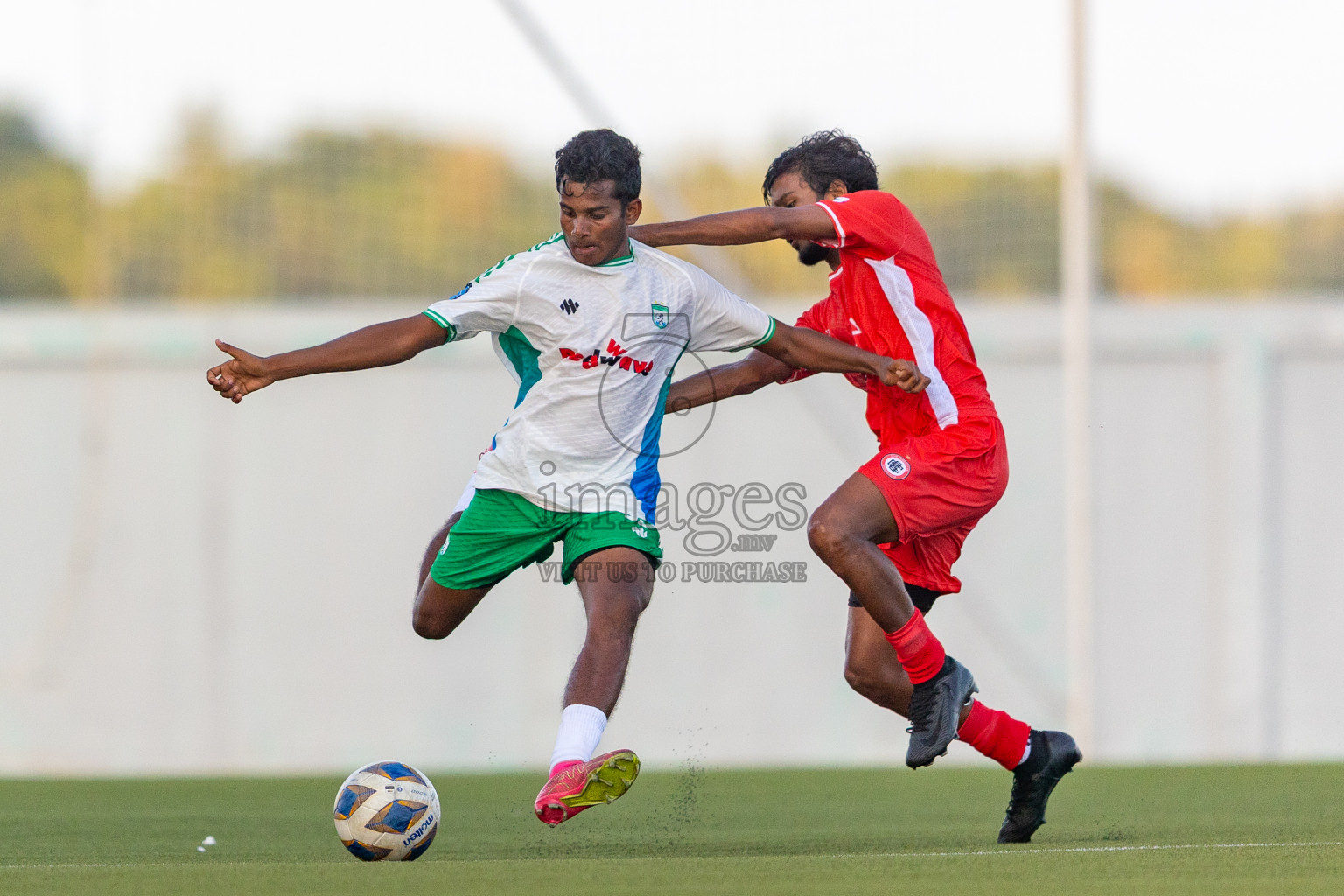 Huss Songun Football Team vs CC Sports Club in Day 2 of Eydhafushi Cup 2025 held in Eydhafushi Football Stadium at B. Eydhafushi, Maldives on Saturday, 6th September 2025. Photos: Mohamed Mahfouz Moosa / images.mv