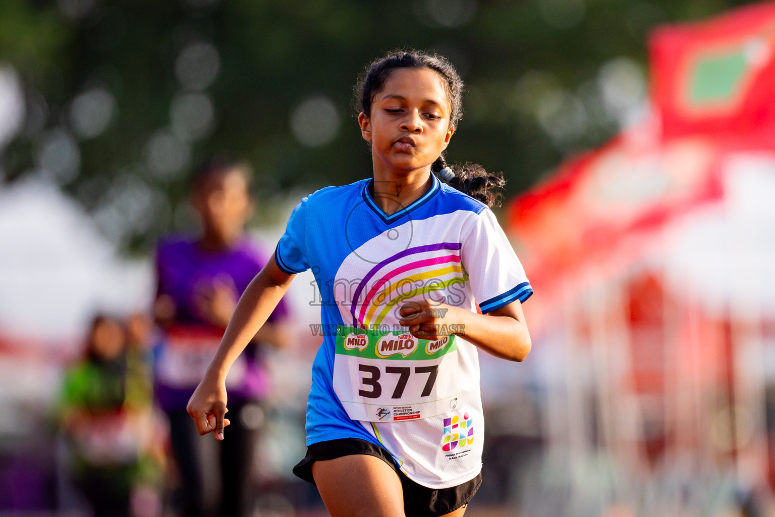 Day 3 of Inter-school Athletics Championship 2025 held in Ekuveni Synthetic Track, Male', Maldives on Wednesday, 08th October 2025. Photos by: Nausham Waheed / Images.mv