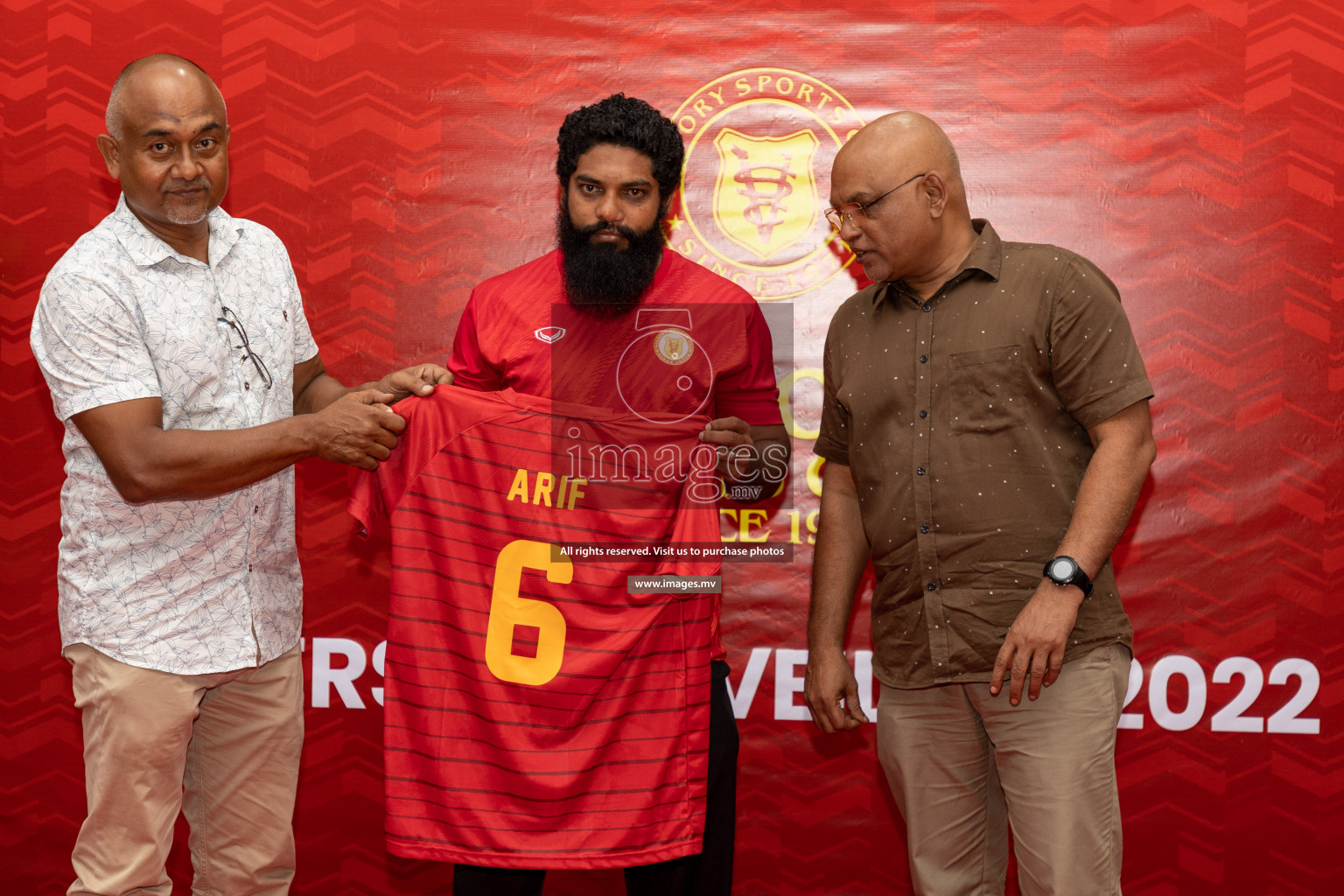 Victory Sports Club Jersey Unveiling 2022 on 14th July 2022, held in Jamaaludheen School Hall, Male', Maldives  Photos: Hassan Simah / Images.mv