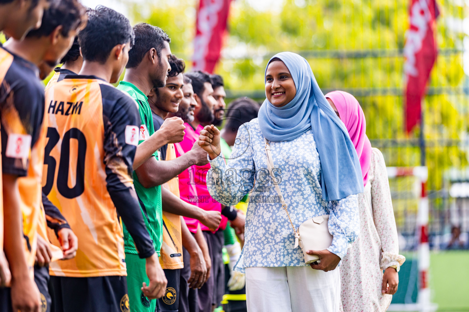 Vela Sports Club  vs All Wolves in Day 6 of Eydhafushi Futsal Cup 2024 was held on Saturday, 13th April 2024, in B Eydhafushi, Maldives Photos: Nausham Waheed / images.mv