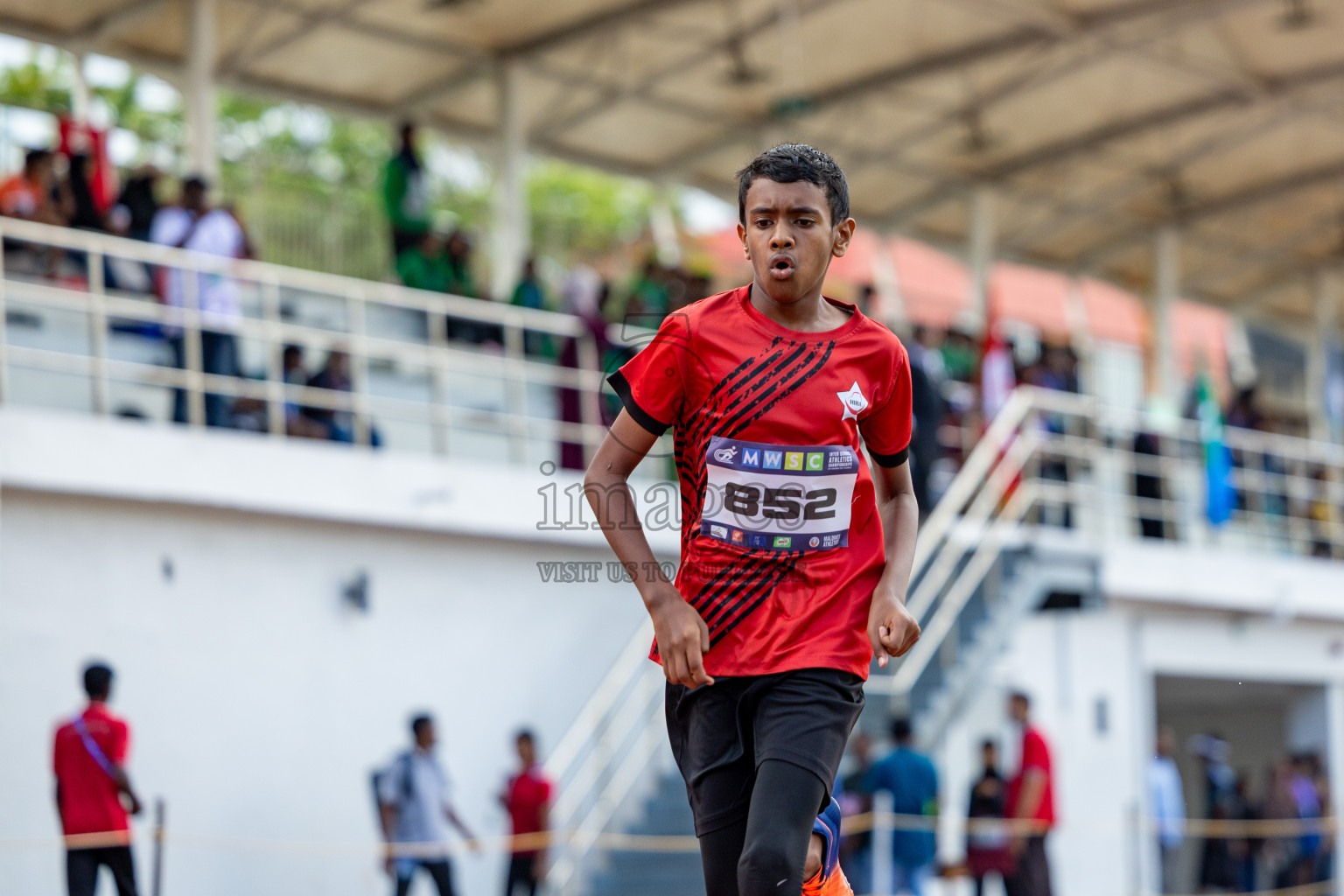 Day 1 of MWSC Interschool Athletics Championships 2024 held in Hulhumale Running Track, Hulhumale, Maldives on Saturday, 9th November 2024. 
Photos by: Ismail Thoriq, Hassan Simah / Images.mv