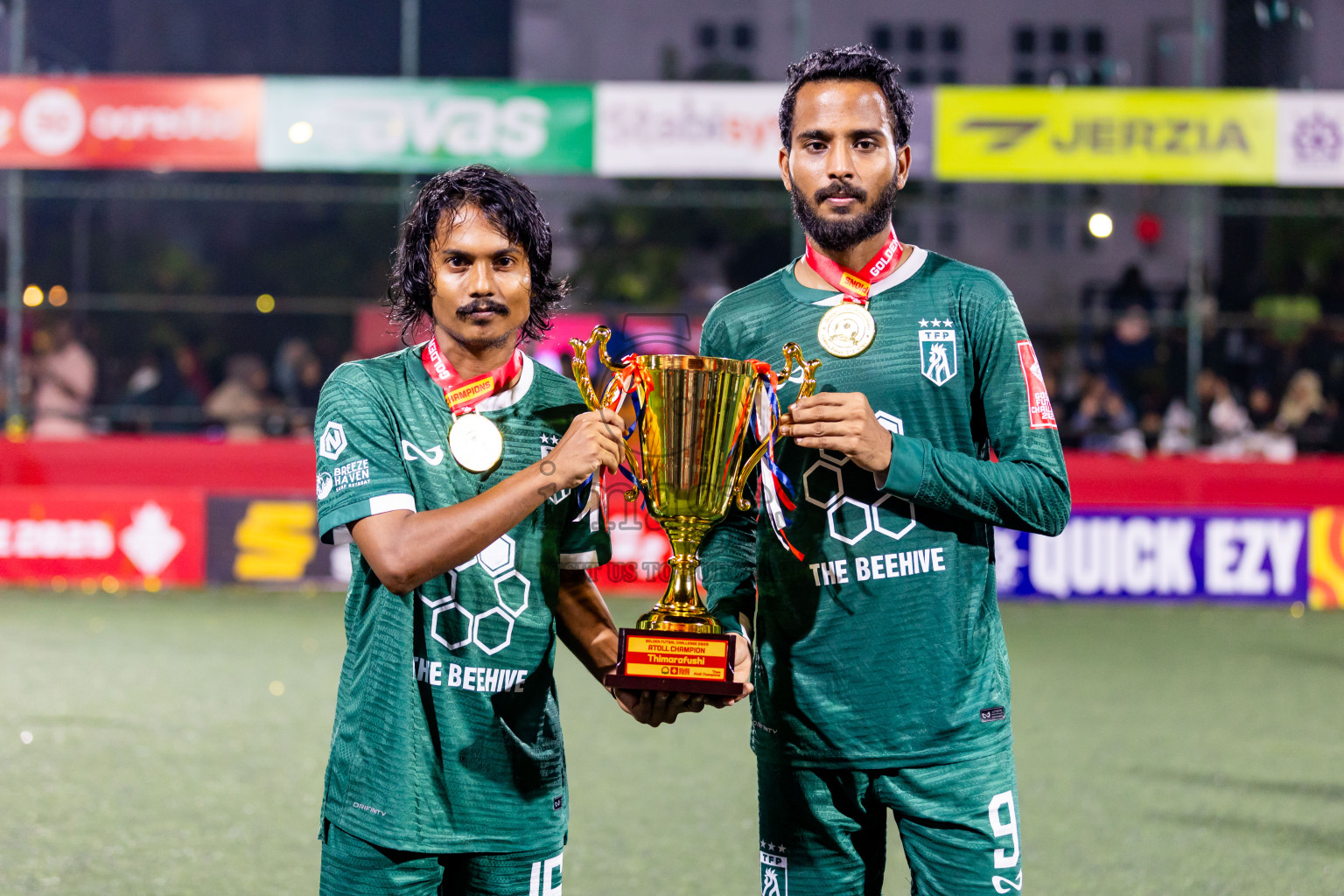 Th Thimarafushi vs Th Hirilandhoo in Thaa Atoll Finals Day 26 of Golden Futsal Challenge 2025 was held on Thursday , 30th January 2025, in Hulhumale', Maldives. Photos: Nausham Waheed / images.mv