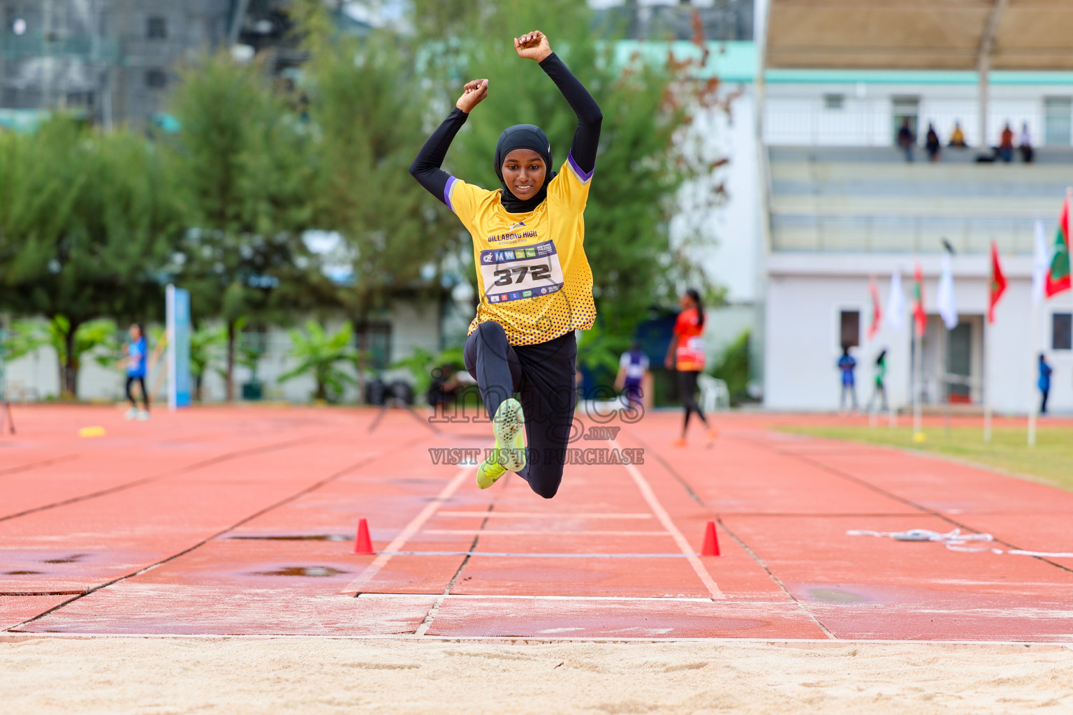 Day 1 of MWSC Interschool Athletics Championships 2024 held in Hulhumale Running Track, Hulhumale, Maldives on Saturday, 9th November 2024. 
Photos by: Ismail Thoriq, Hassan Simah / Images.mv