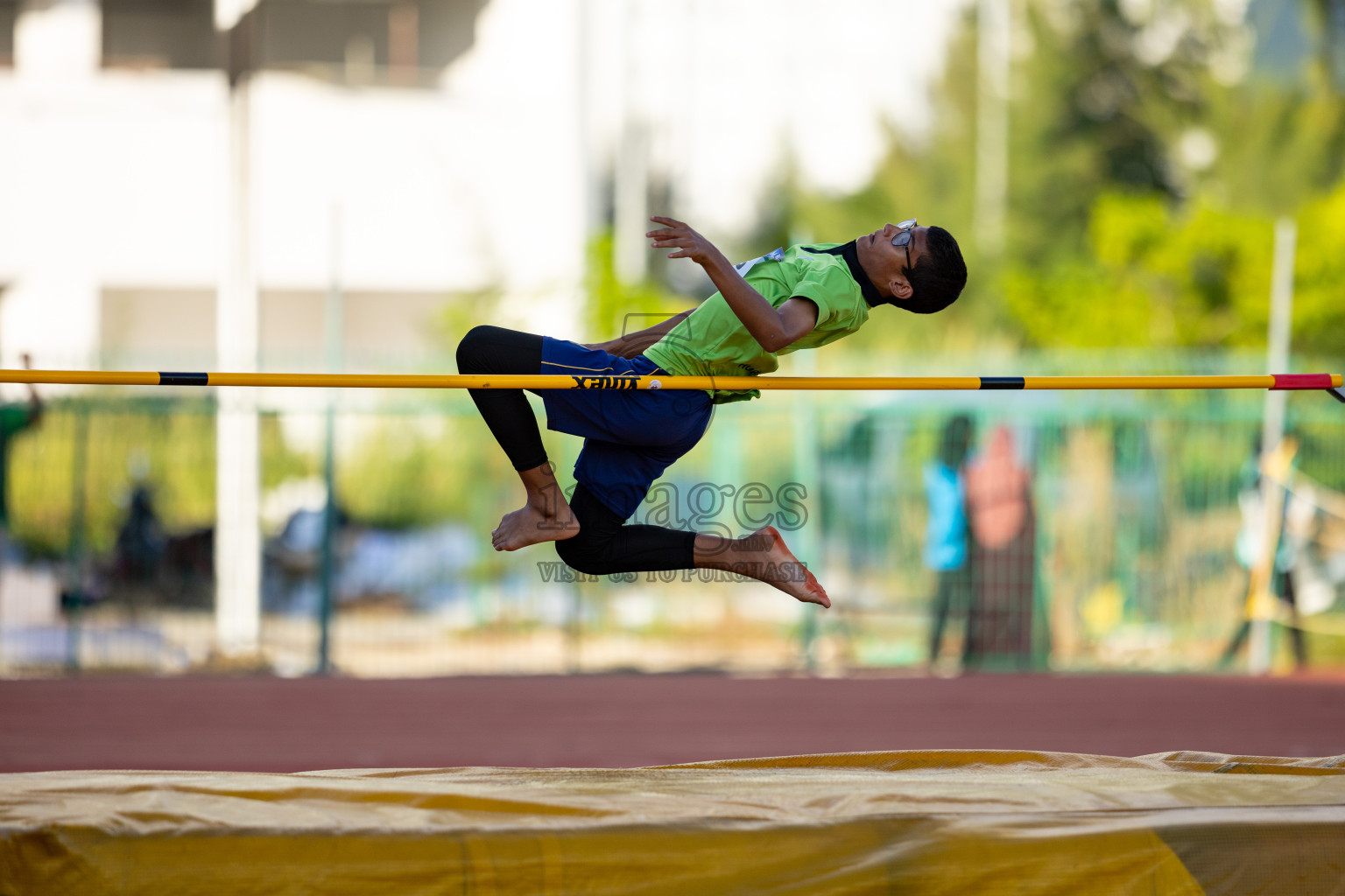 Day 1 of MWSC Interschool Athletics Championships 2024 held in Hulhumale Running Track, Hulhumale, Maldives on Saturday, 9th November 2024. Photos by: Ismail Thoriq / Images.mv