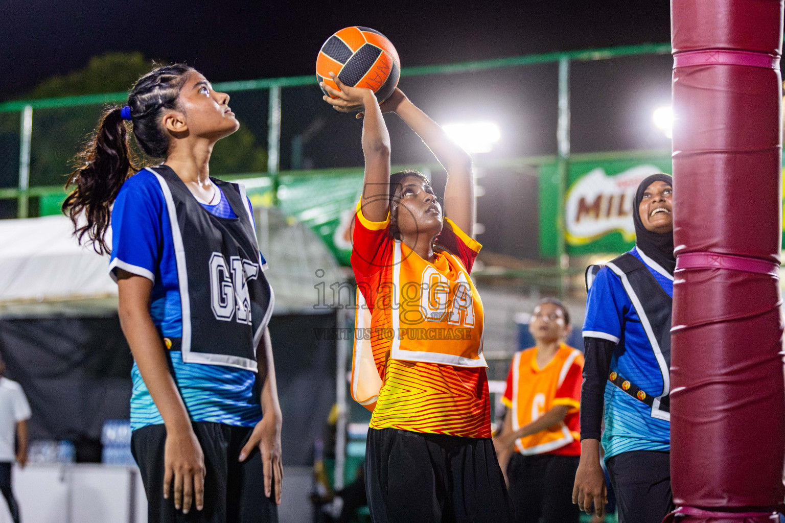 Day 1 of 23rd Netball Association Championship was held in Ekuveni Netball Court at Male', Maldives on Thursday, 27th April 2024. Photos: Nausham Waheed / images.mv