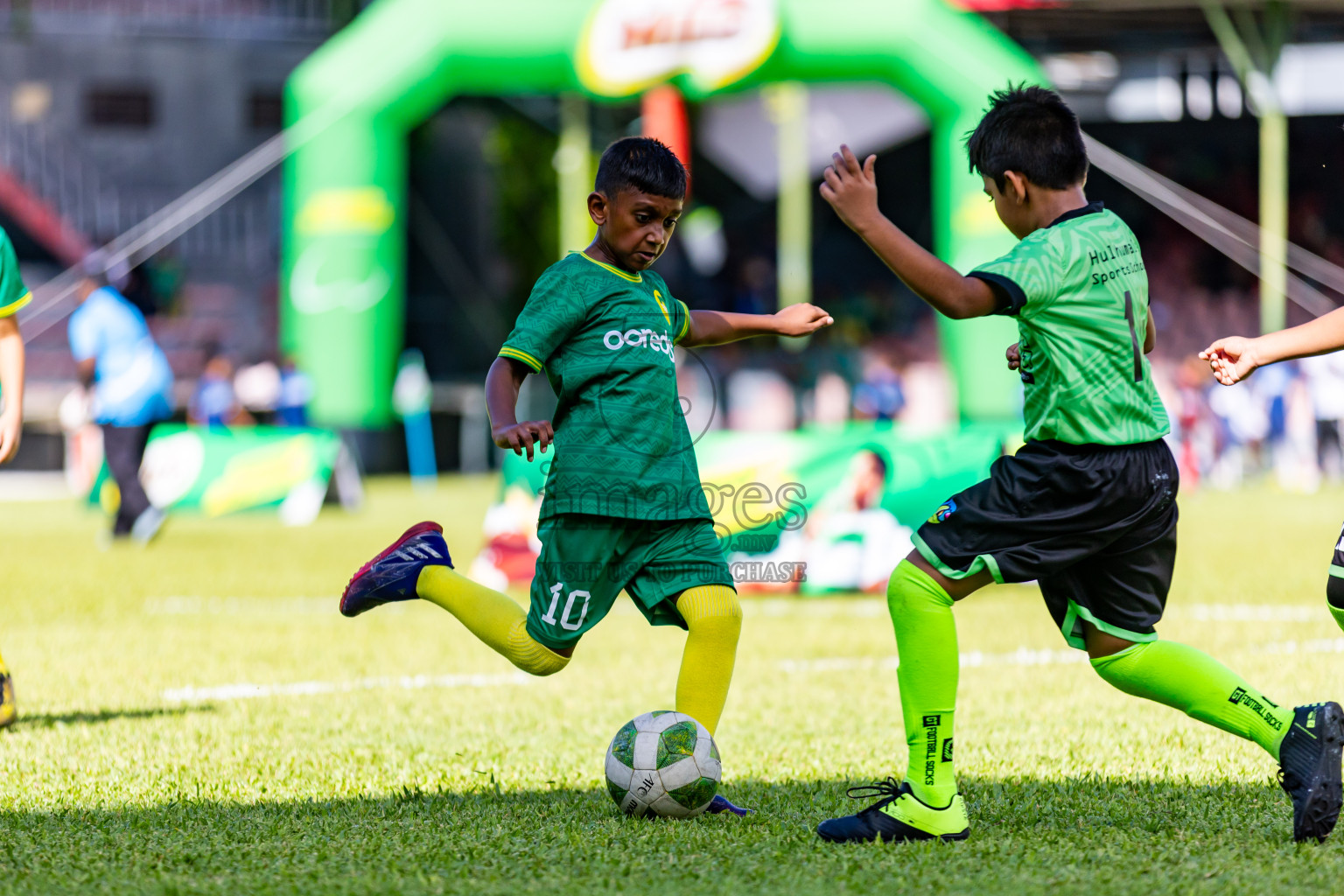 Day 1 of Under 10 MILO Academy Championship 2024 was held at National Stadium in Male', Maldives on Friday, 26th April 2024. Photos: Nausham Waheed / images.mv