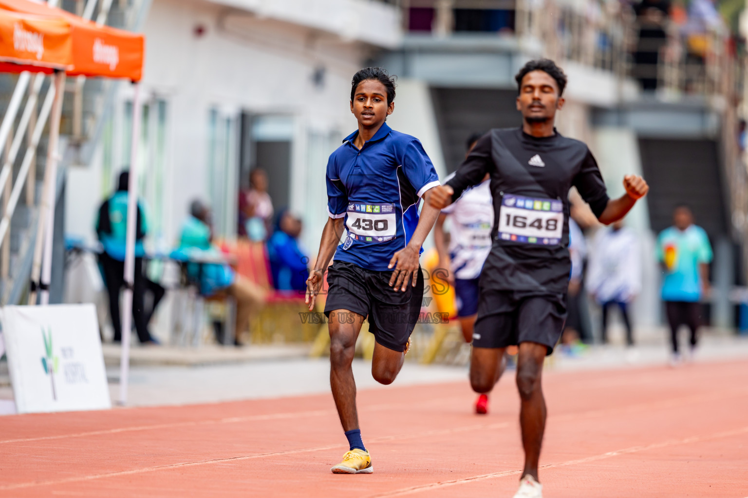 Day 6 of MWSC Interschool Athletics Championships 2024 held in Hulhumale Running Track, Hulhumale, Maldives on Thursday, 14th November 2024. Photos by: Nausham Waheed / Images.mv