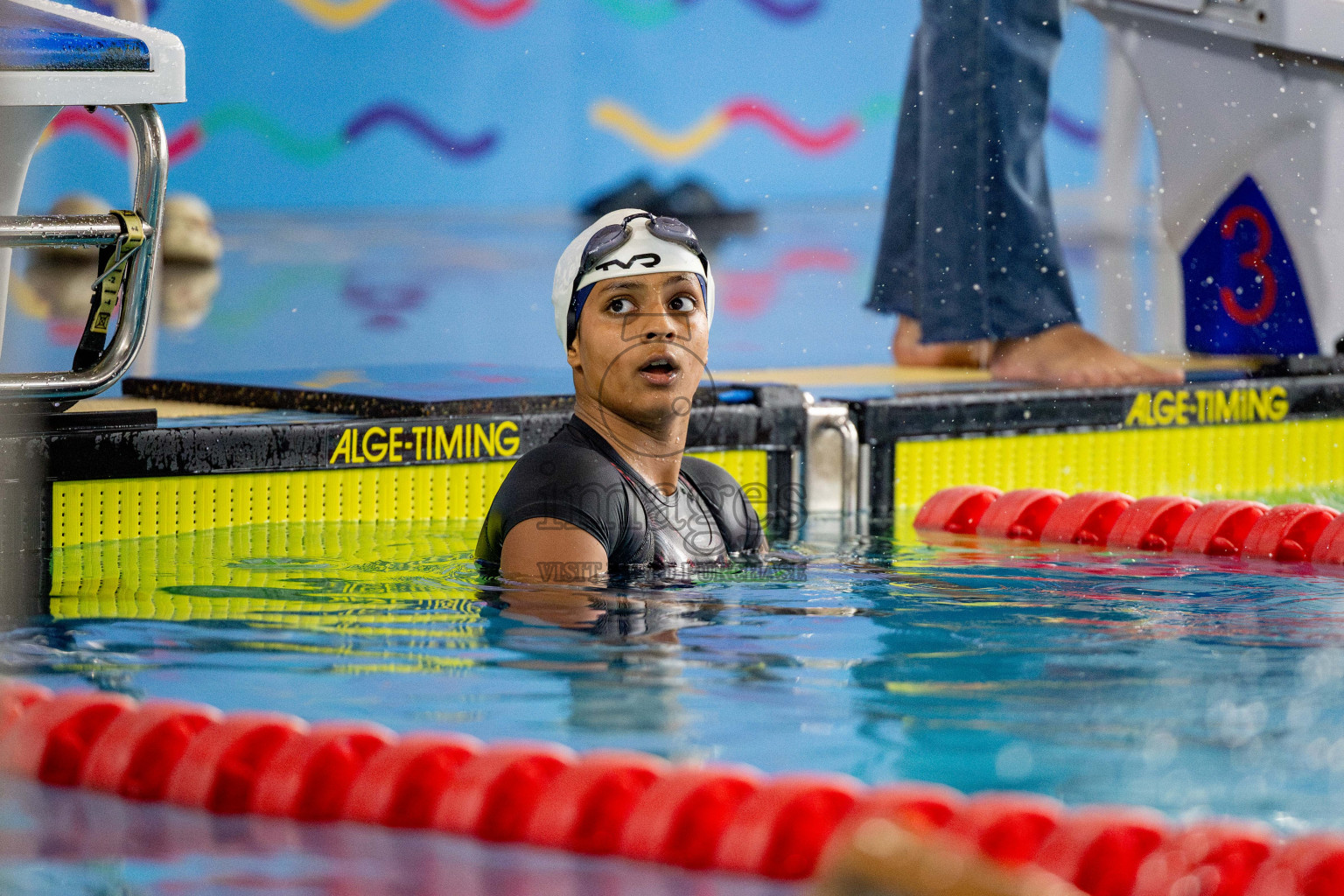 Day 4 of National Swimming Competition 2024 held in Hulhumale', Maldives on Monday, 16th December 2024. 
Photos: Hassan Simah / images.mv