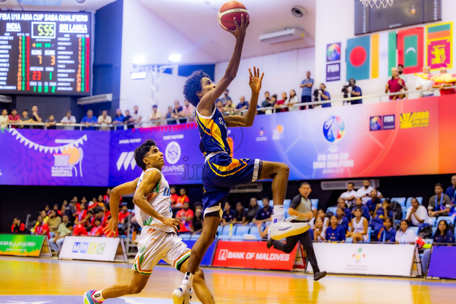 Sri Lanka vs India in the Final of Under 16 Asian Cup SABA Qualifiers 2025 was held in Social Center, Male', Maldives on Sunday, 15th June 2025. Photos: Nausham Waheed / images.mv