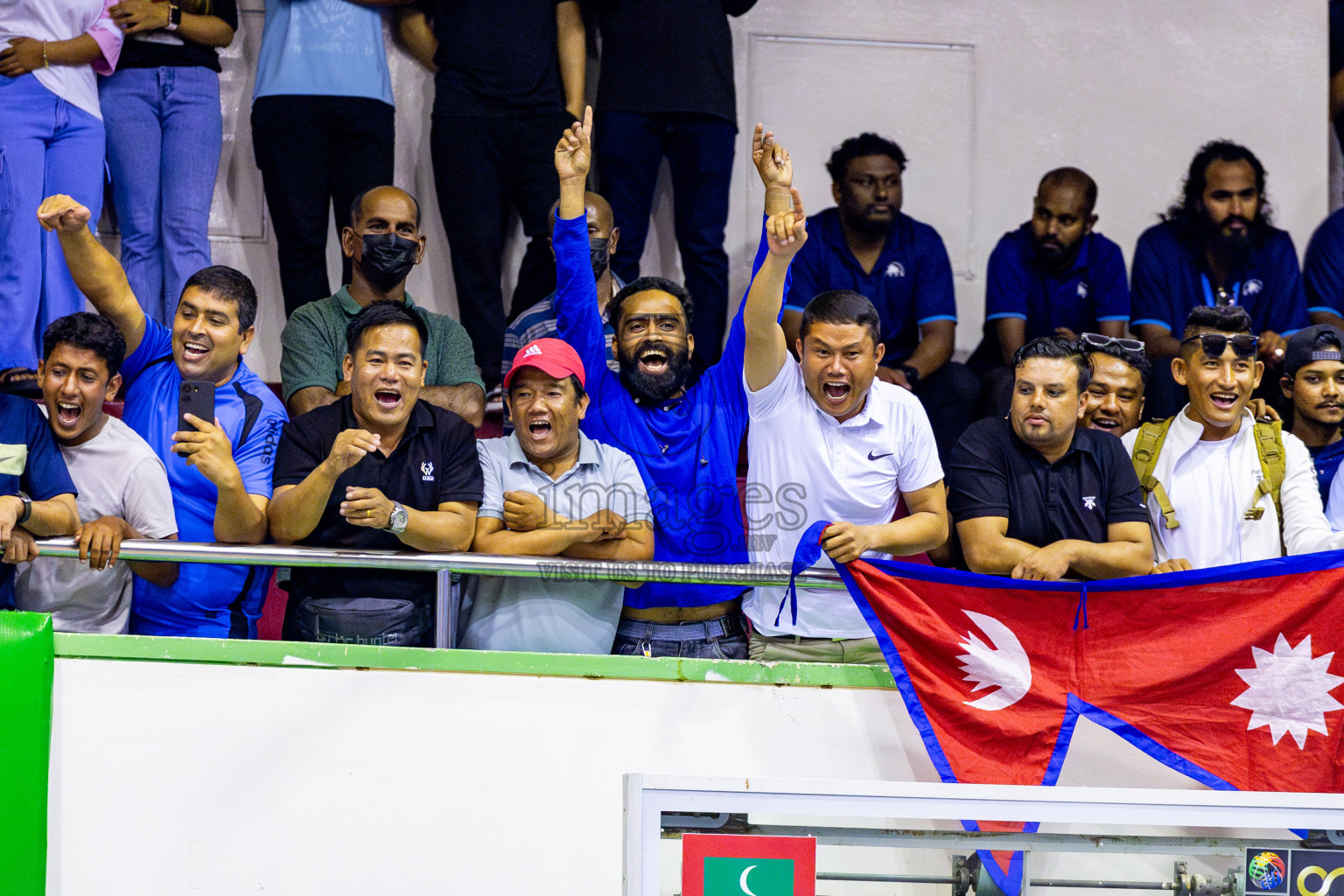 Kyrgyzstan vs Nepal in Semi Final of CAVA U20 Woman's Volleyball Championship 2024 was held in Social Center, Male', Maldives on 22nd July 2024. Photos: Nausham Waheed / images.mv