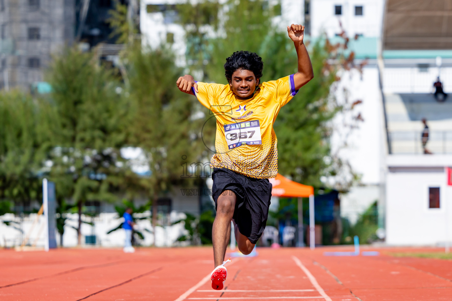 Day 4 of MWSC Interschool Athletics Championships 2024 held in Hulhumale Running Track, Hulhumale, Maldives on Tuesday, 12th November 2024. Photos by: Nausham Waheed / Images.mv