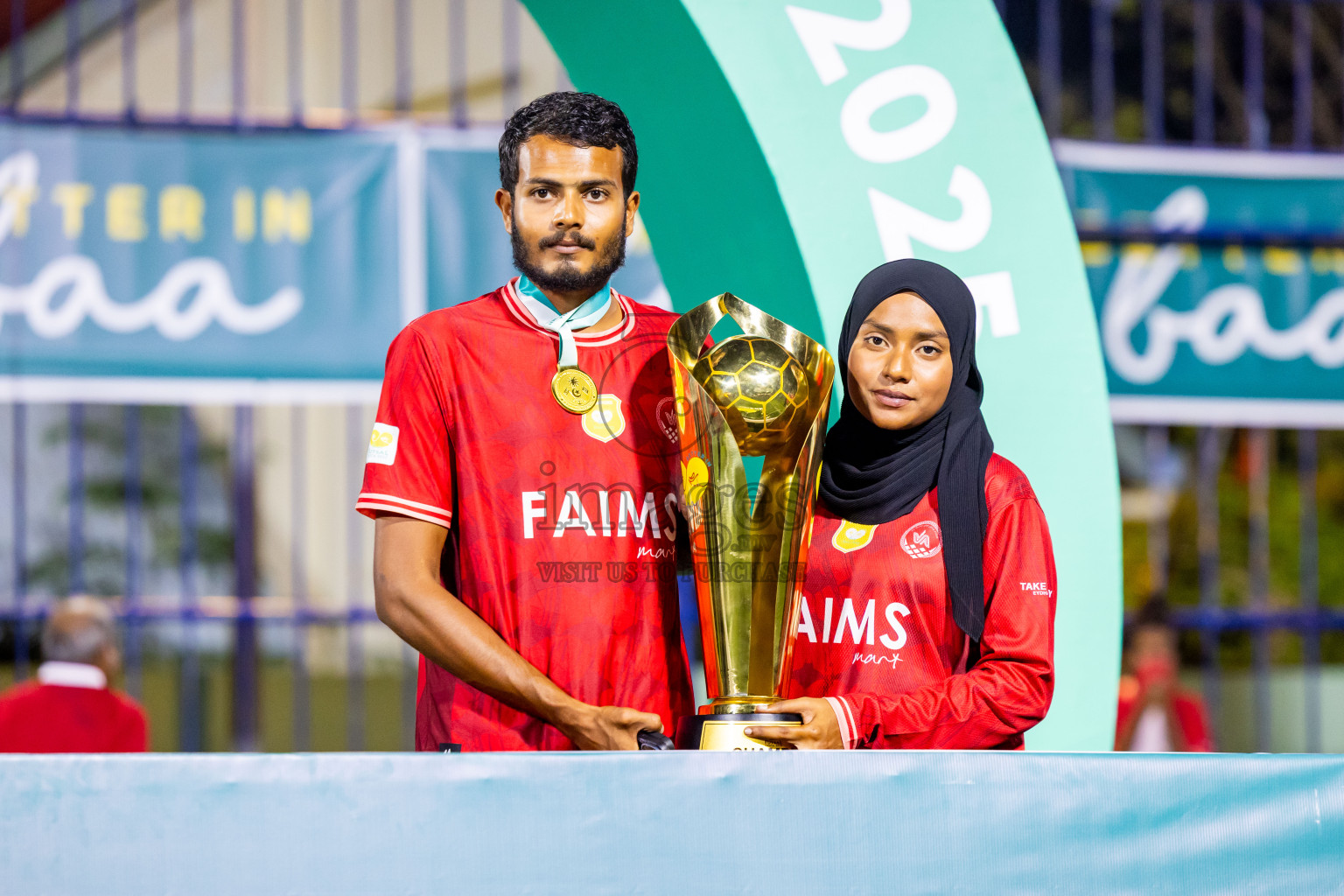 Closing Ceremony of Better in Baa Futsal Fiesta 2025 held in B. Eydhafushi, Maldives on Monday, 17th November 2025. Photos: Nausham Waheed / images.mv