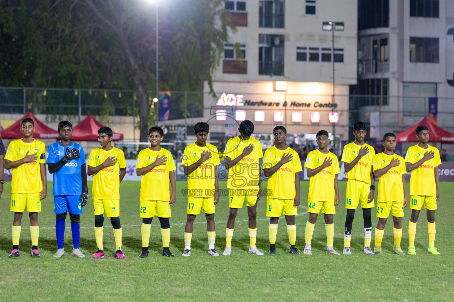 Maziya vs Hurriya (U14) in Day 4 of Dhivehi Youth League 2024 held at Henveiru Stadium on Thursday, 28th November 2024. Photos: Shuu Abdul Sattar/ Images.mv