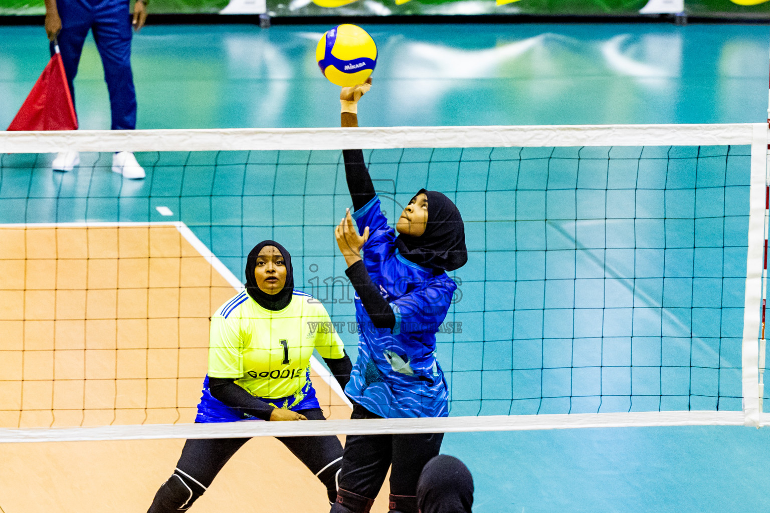 Day 3 of Women's Division of Milo VAM Cup 2024 held in Male', Maldives on Wednesday, 10th July 2024 at Social Center Indoor Hall Photos By: Nausham Waheed / images.mv