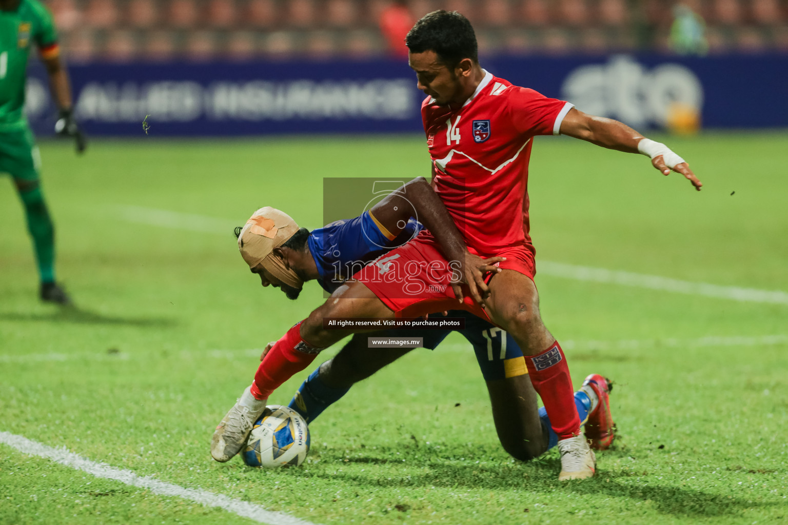 Nepal vs Sri Lanka in SAFF Championship 2021 held on 4th October 2021 in Galolhu National Stadium, Male', Maldives