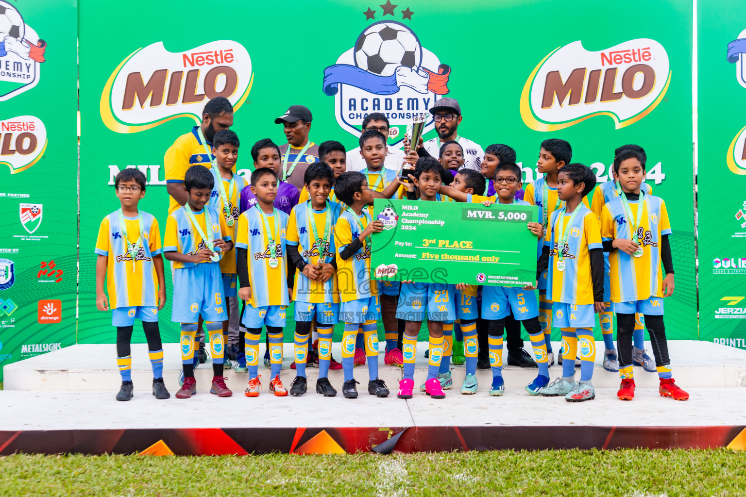 Day 2 of Under 10 MILO Academy Championship 2024 was held at National Stadium in Male', Maldives on Saturday, 27th April 2024. Photos: Nausham Waheed / images.mv