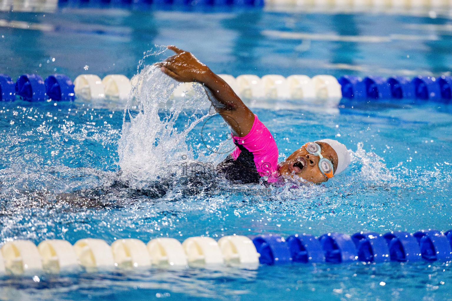 Day 4 of National Swimming Championship 2024 held in Hulhumale', Maldives on Monday, 16th December 2024. Photos: Hassan Simah / images.mv