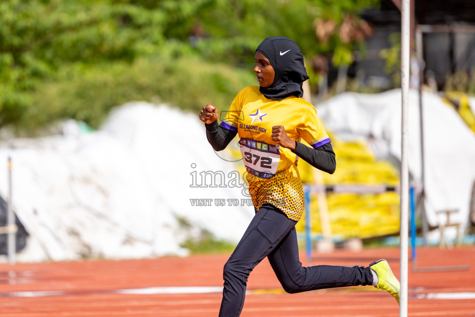 Day 2 of MWSC Interschool Athletics Championships 2024 held in Hulhumale Running Track, Hulhumale, Maldives on Sunday, 10th November 2024. 
Photos by:  Hassan Simah / Images.mv